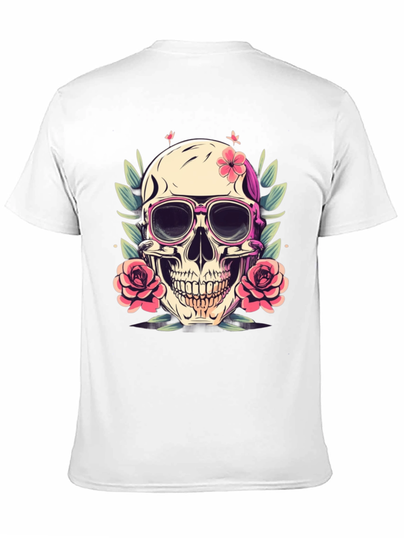 Skull & Roses T-Shirt - Edgy Summer Style