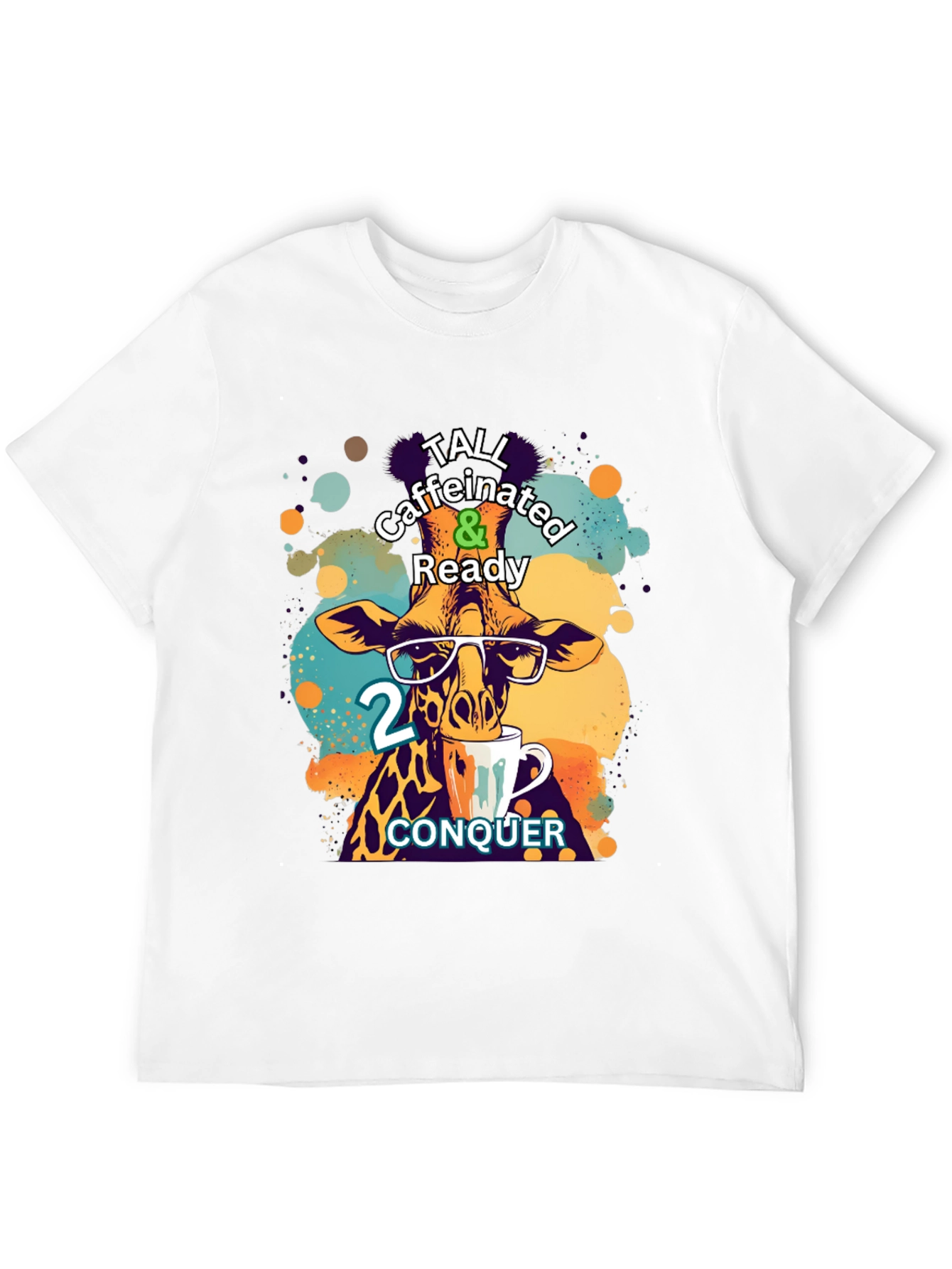 Tall Caffeinated & Ready Giraffe T-Shirt
