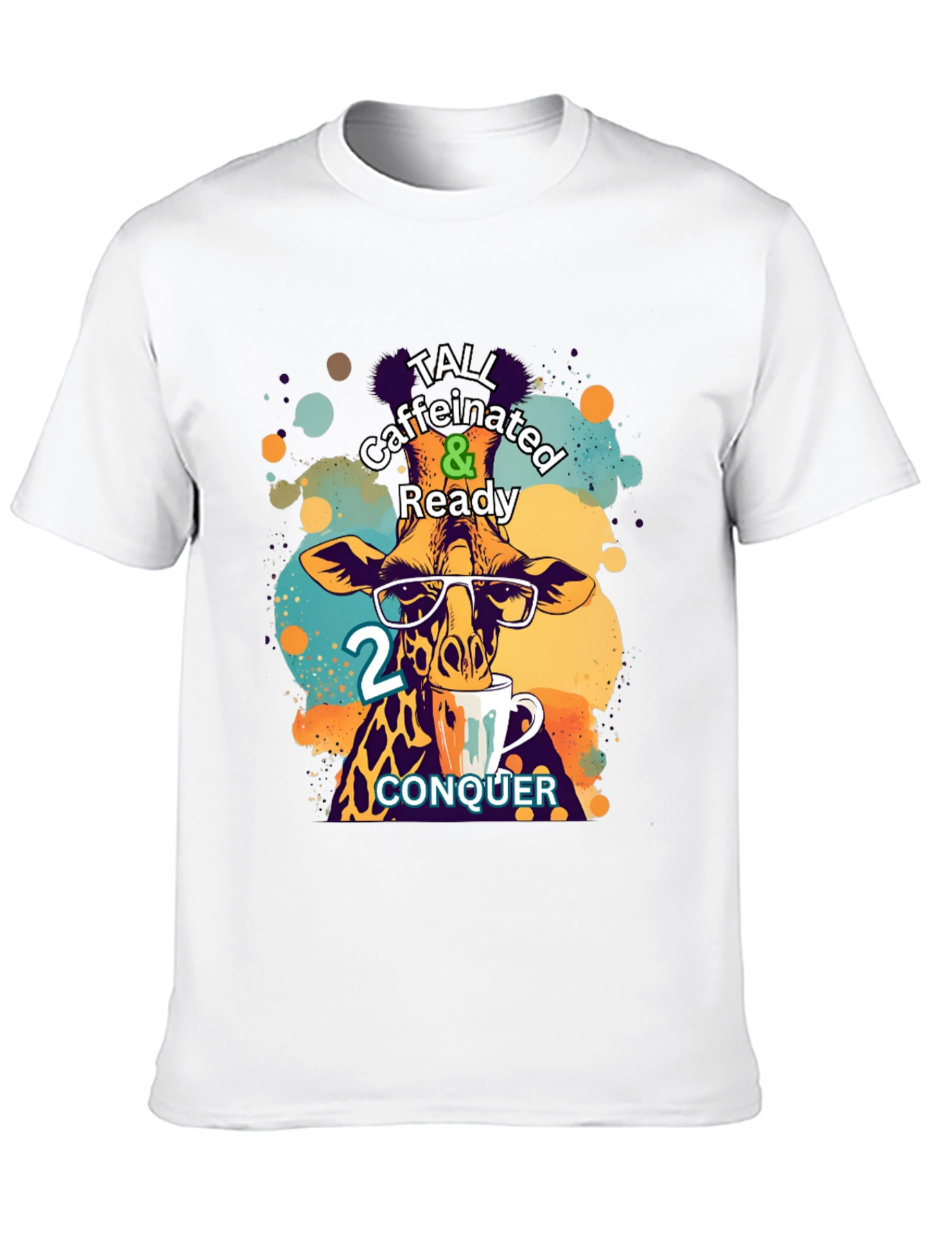 Tall Caffeinated & Ready Giraffe T-Shirt