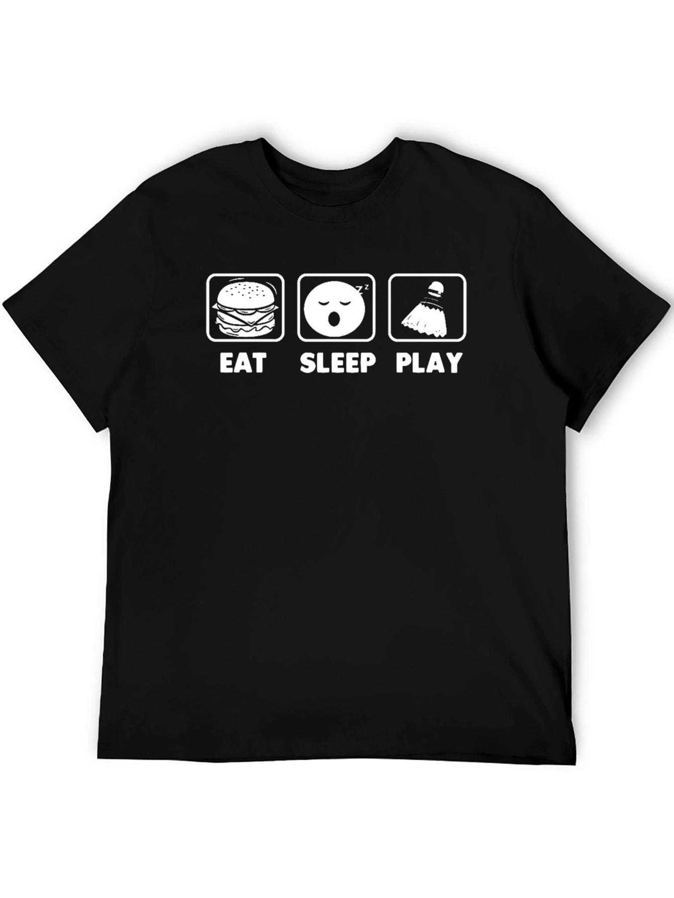 Eat Sleep Play Black T-Shirt