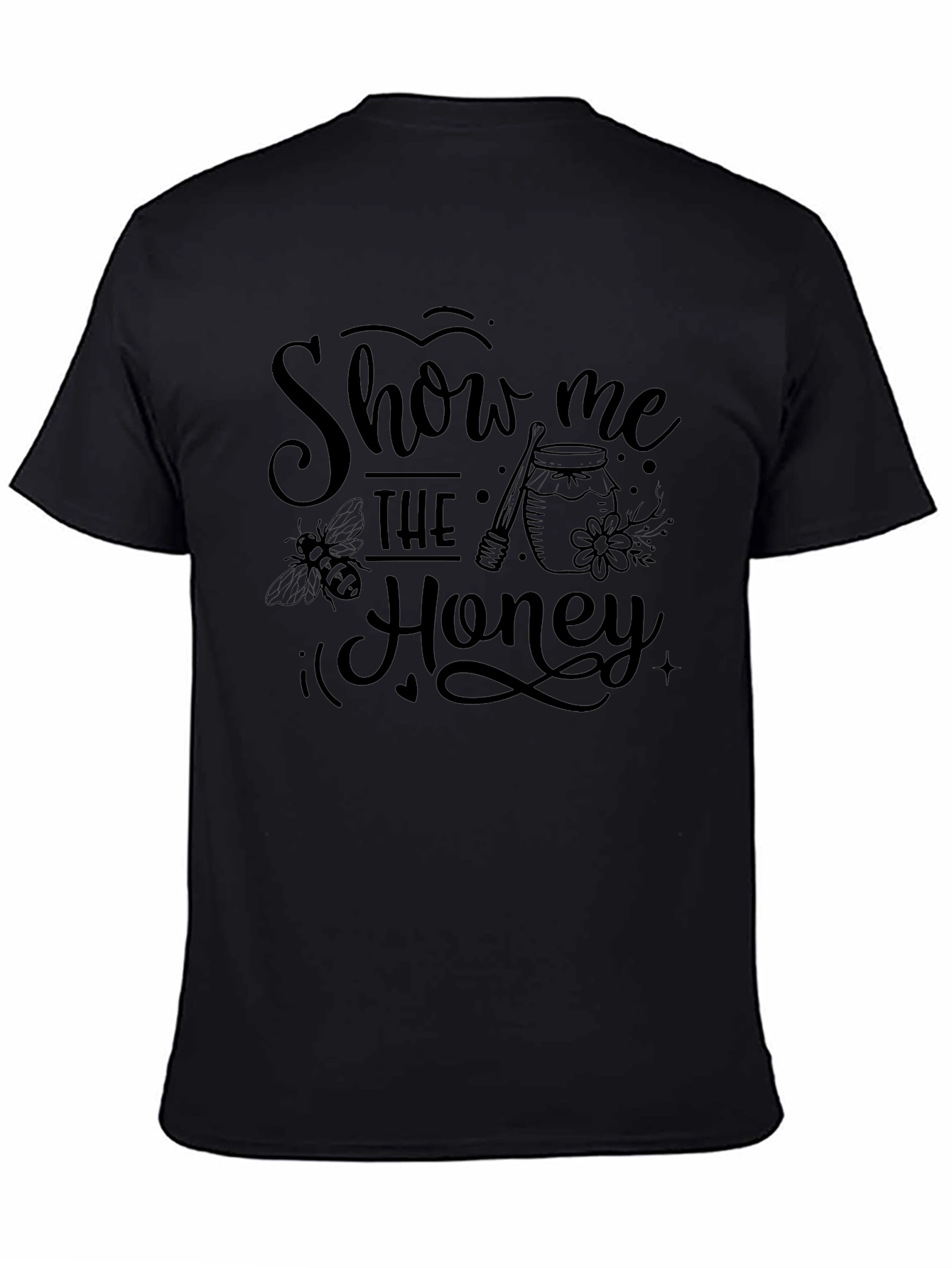 Show Me The Honey Graphic Tee - Black