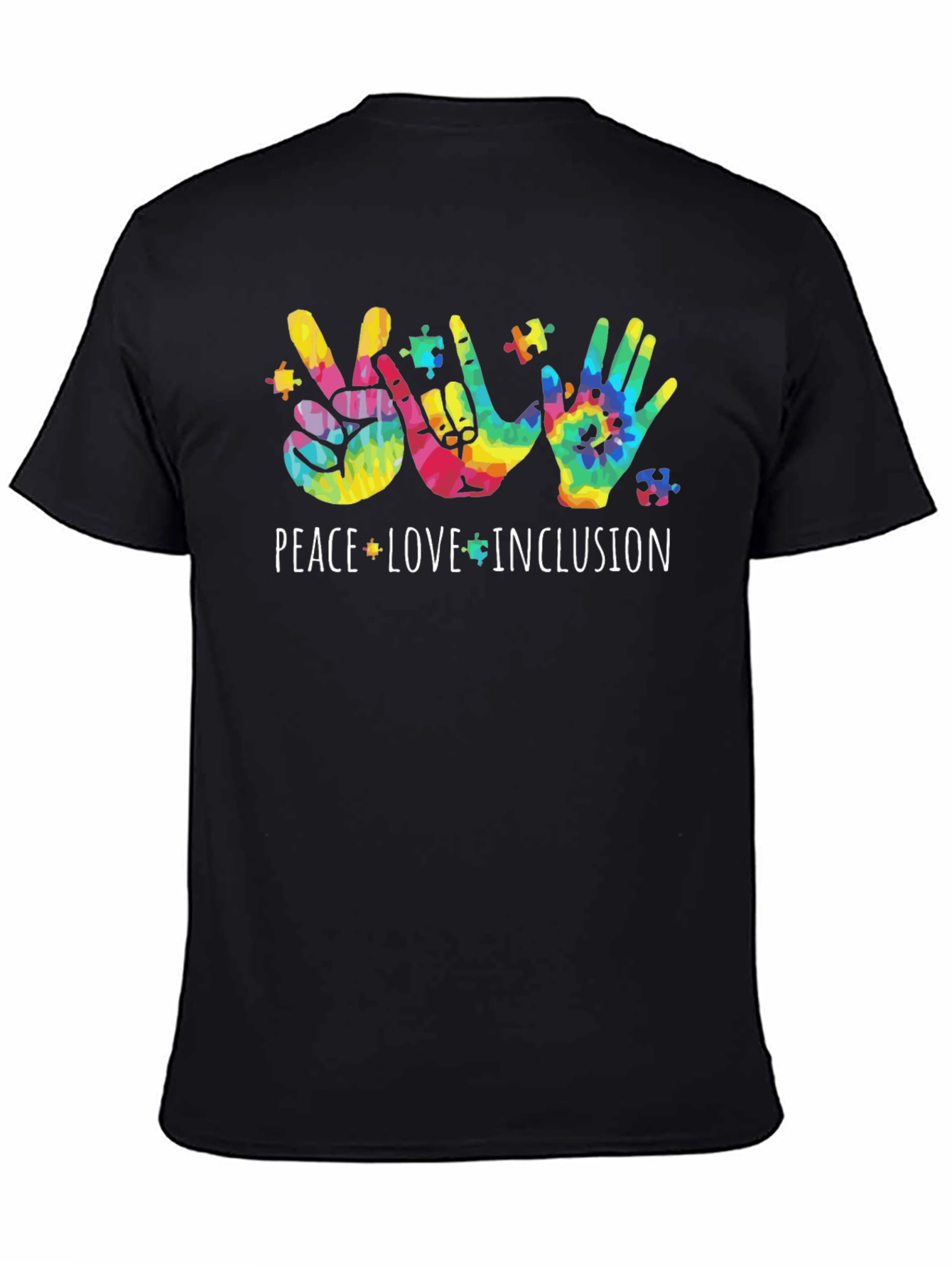 Peace Love Inclusion Autism Awareness T-Shirt