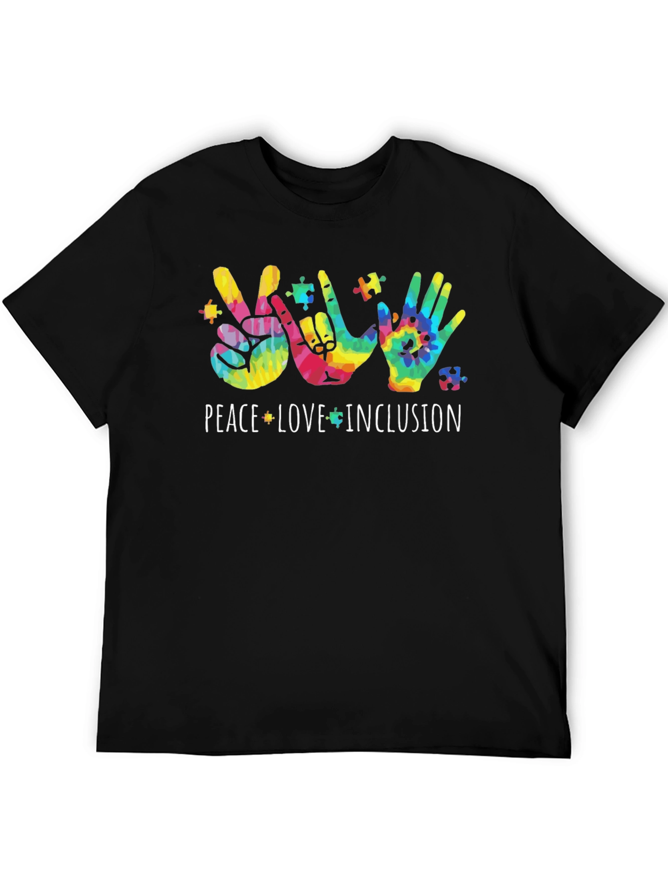Peace Love Inclusion Autism Awareness T-Shirt