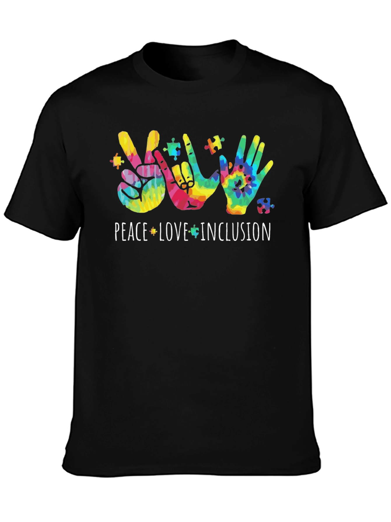 Peace Love Inclusion Autism Awareness T-Shirt