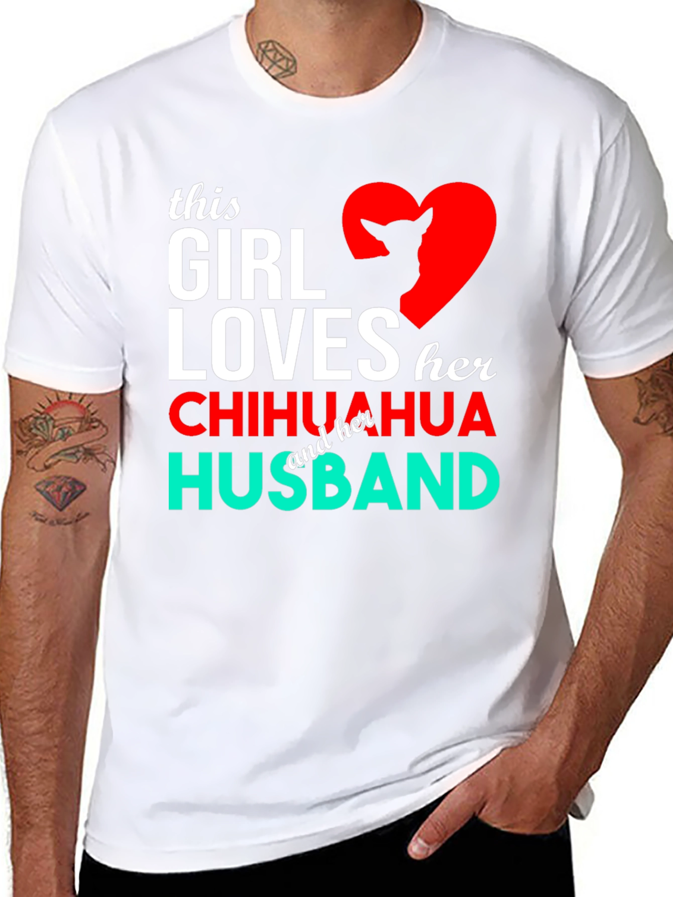 Girl Loves Chihuahua Husband Graphic Tee