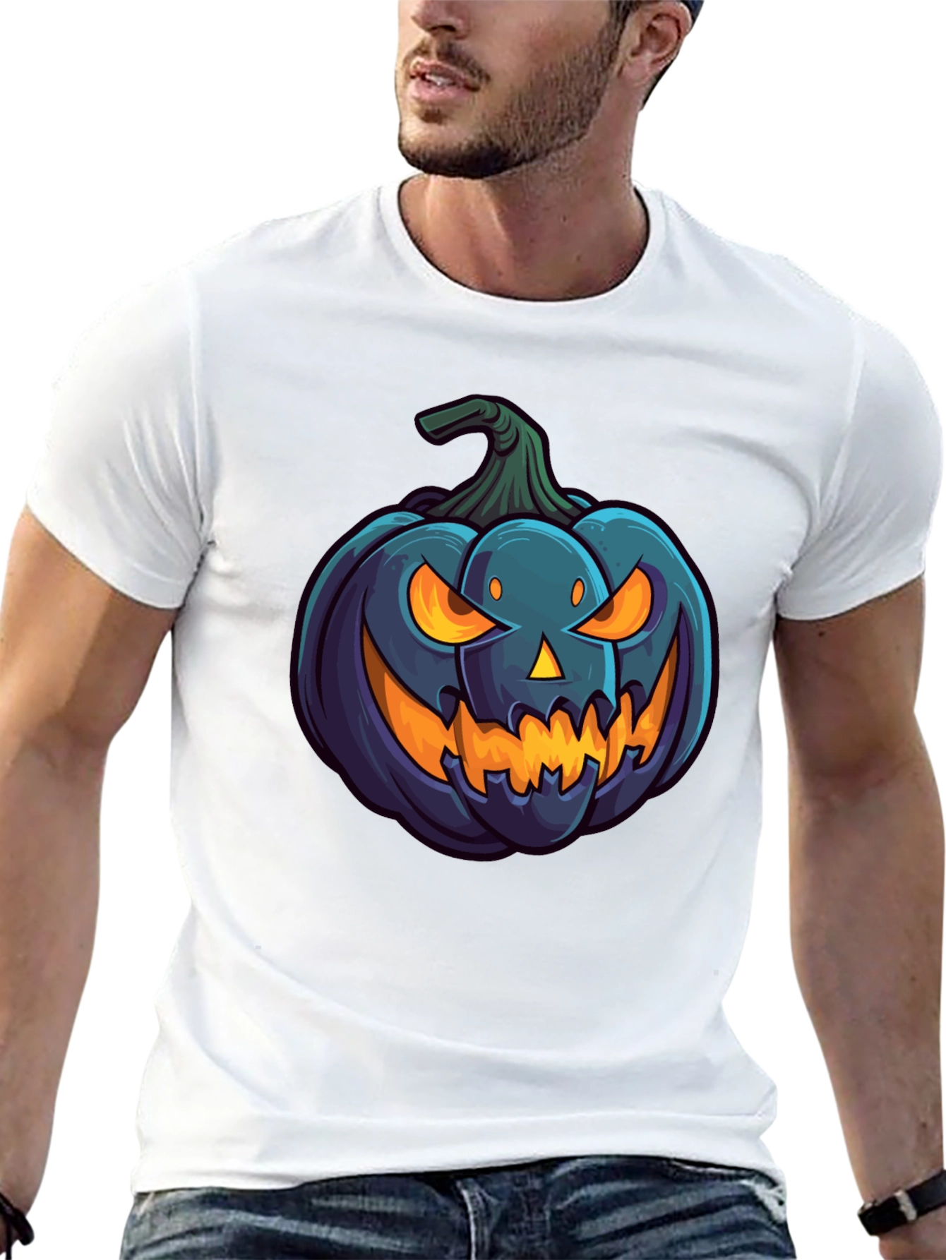 Halloween Pumpkin T-Shirt - Spooky Season Apparel