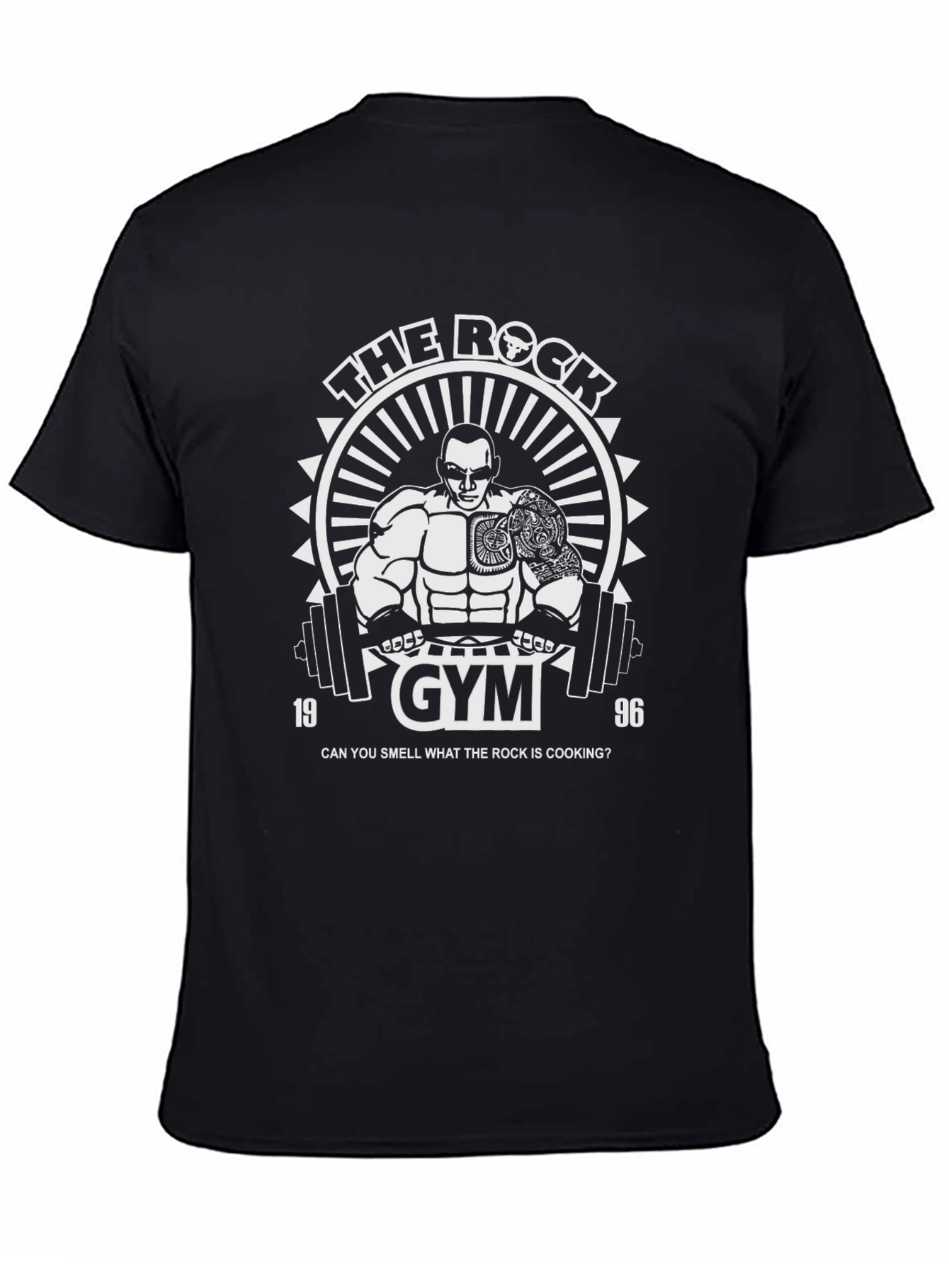 The Rock Gym Black T-Shirt - Dwayne Johnson Inspired
