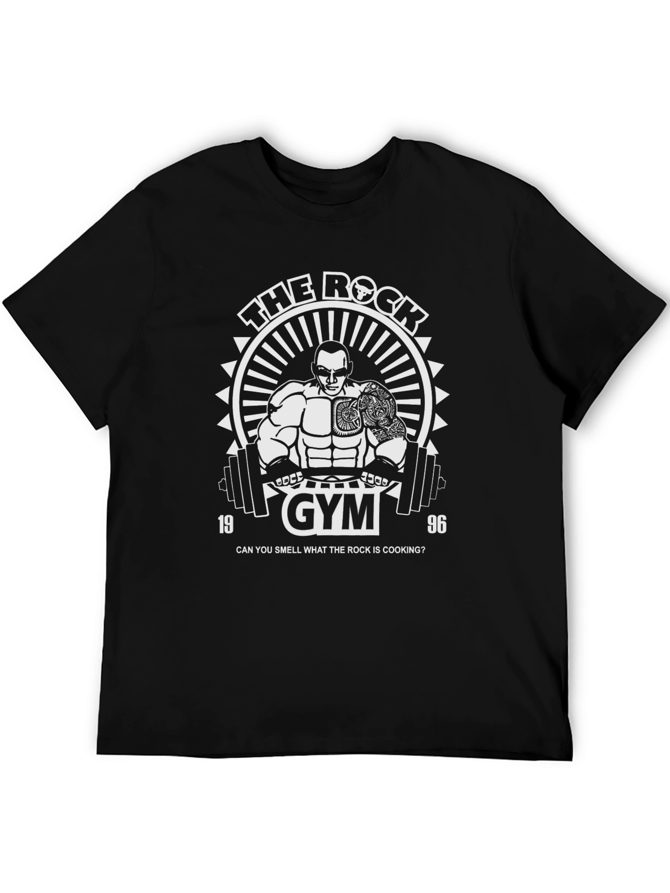 The Rock Gym Black T-Shirt - Dwayne Johnson Inspired