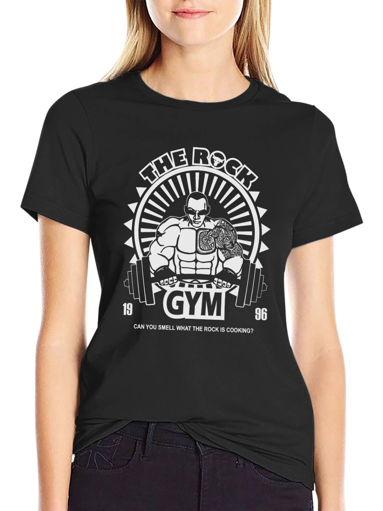 The Rock Gym Black T-Shirt - Dwayne Johnson Inspired