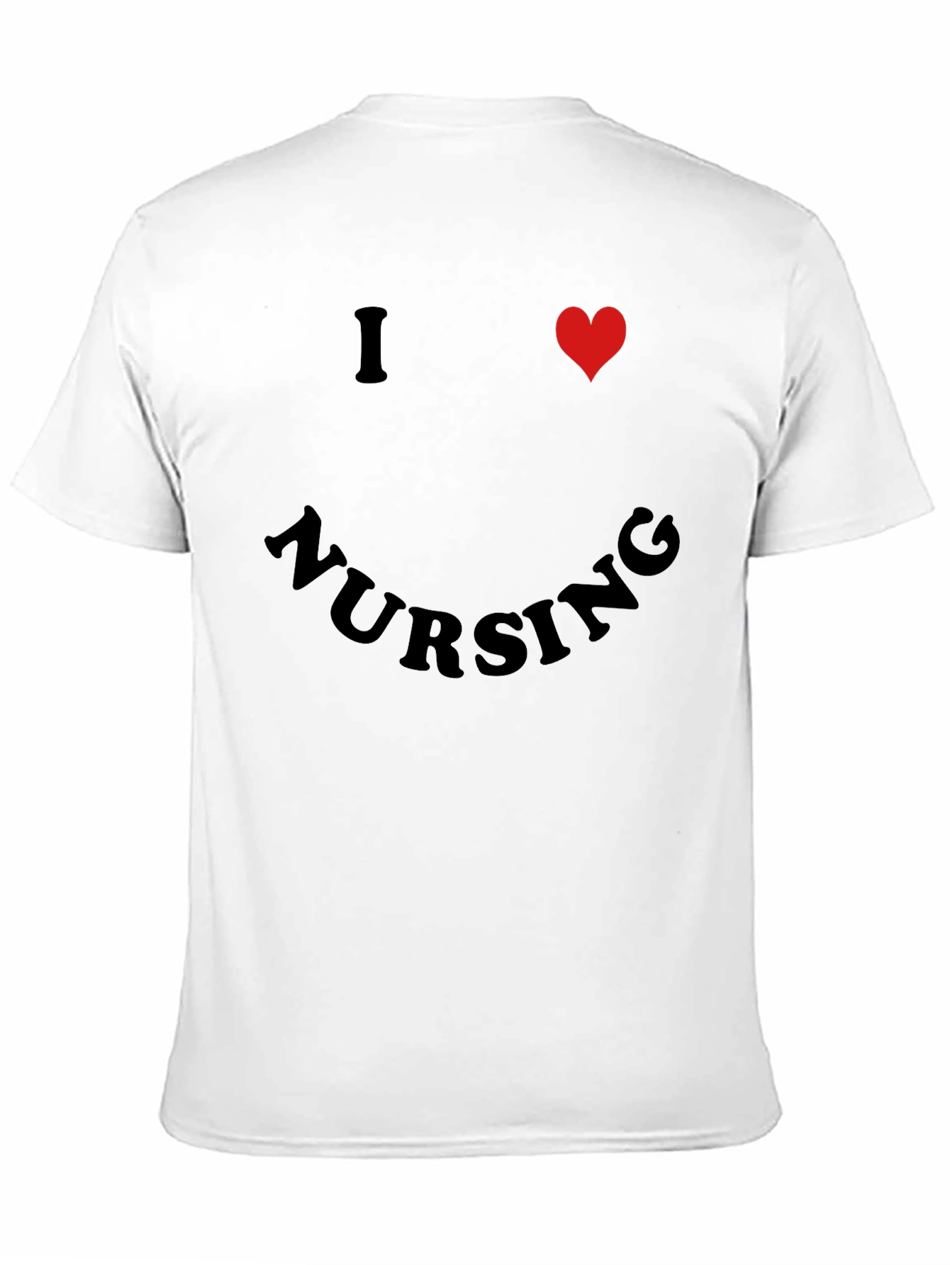 I Heart Nursing Black Graphic T-Shirt