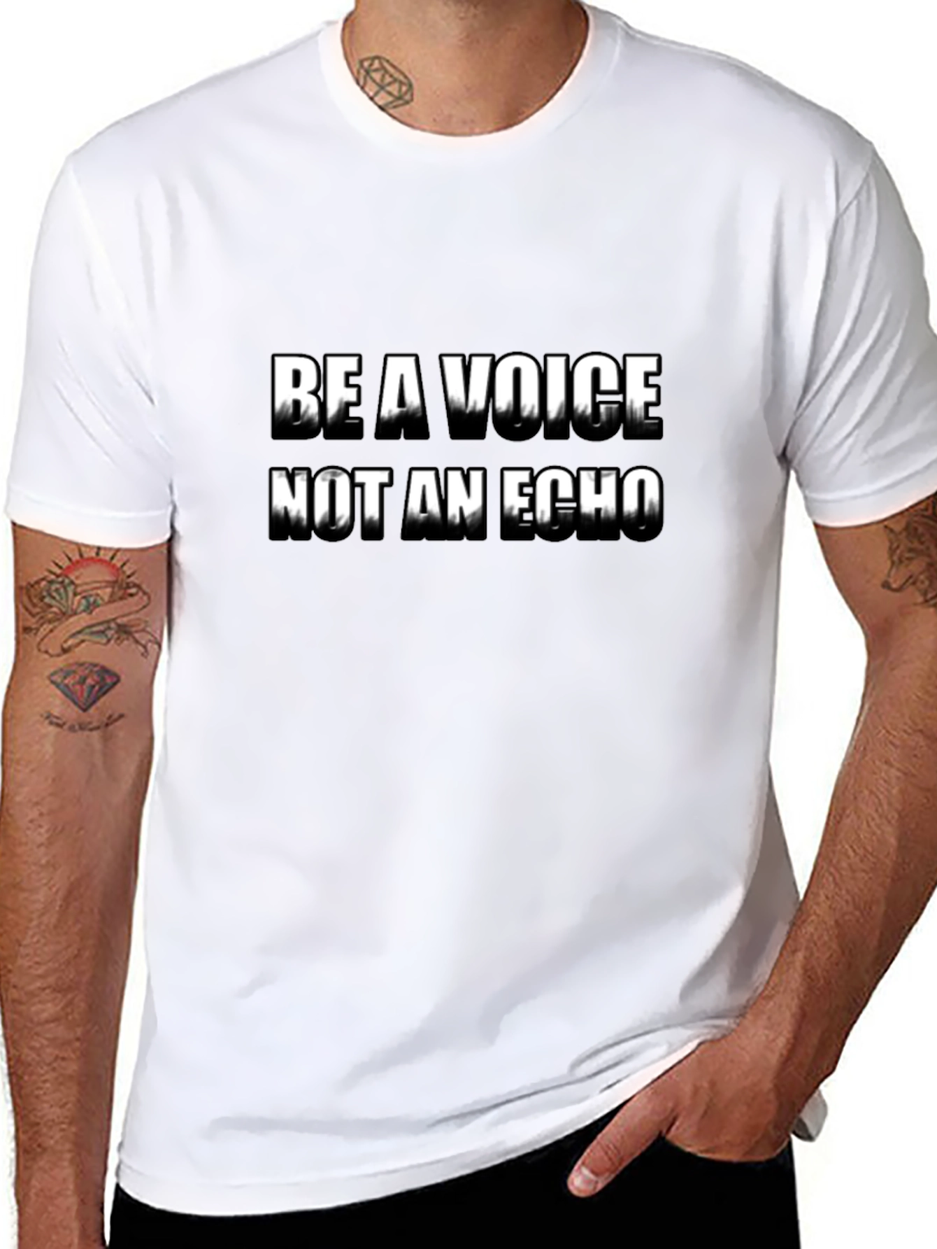 Be A Voice T-Shirt - Motivational Graphic Tee