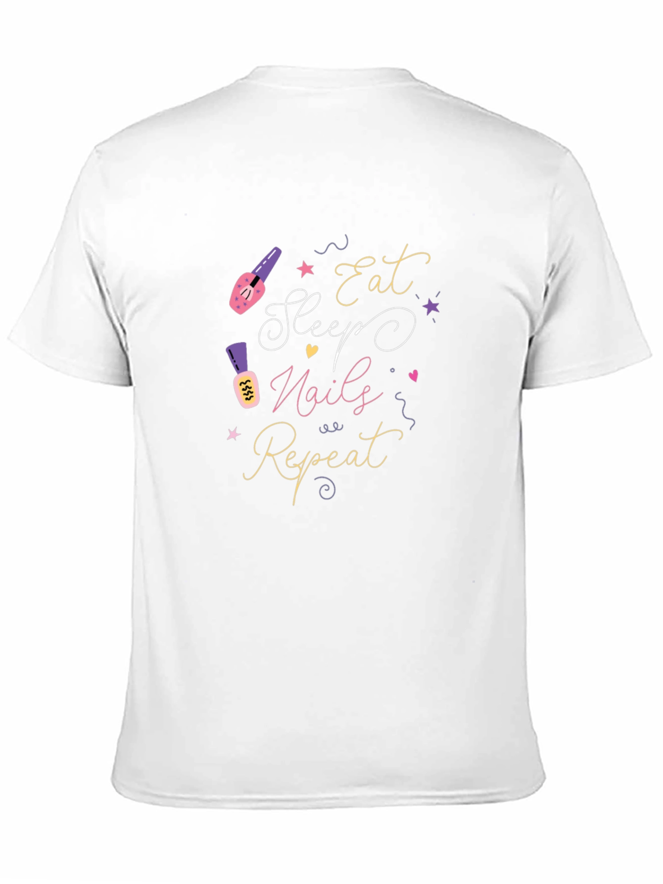 Eat Sleep Nails Repeat Graphic Tee