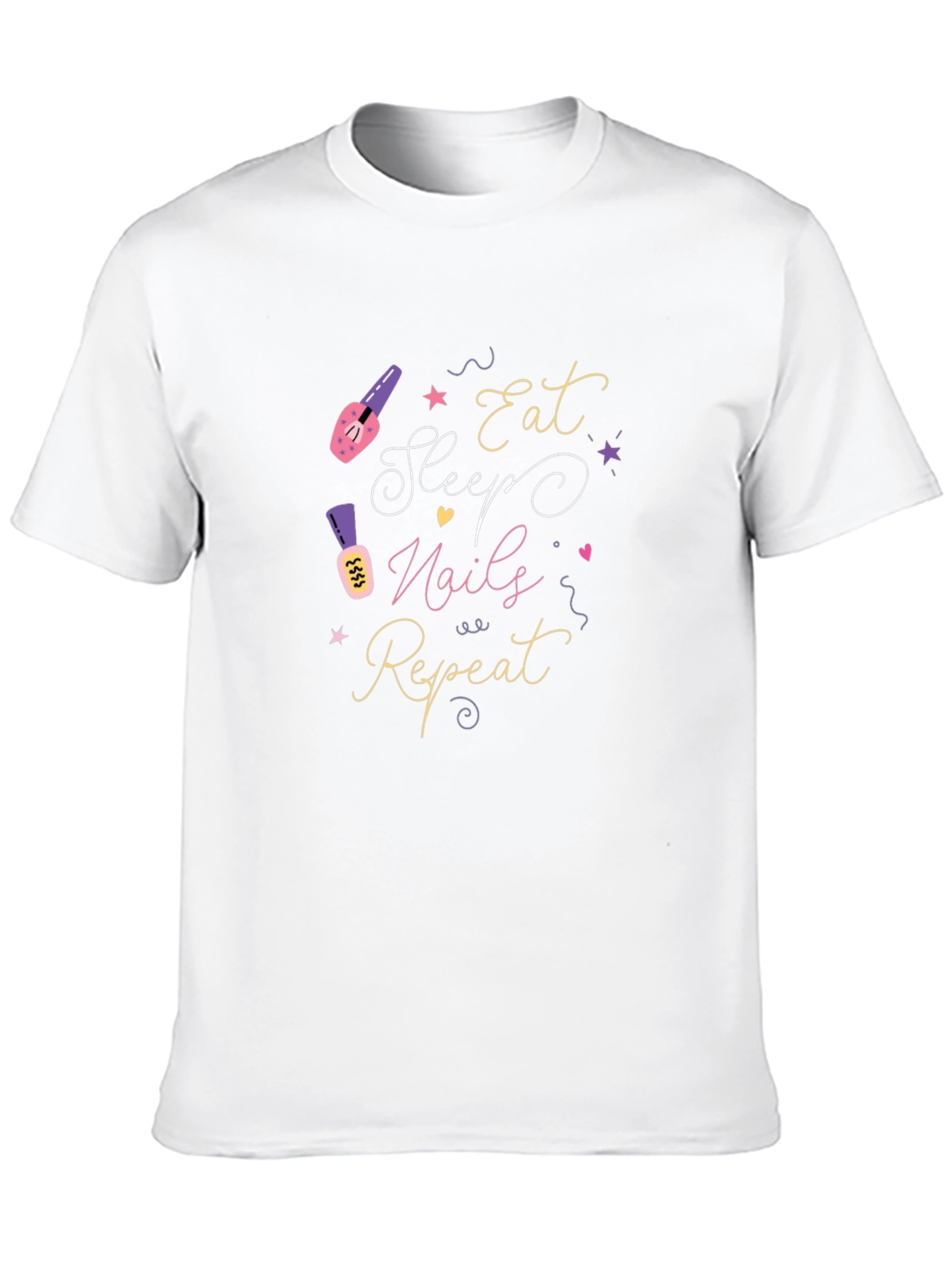 Eat Sleep Nails Repeat Graphic Tee