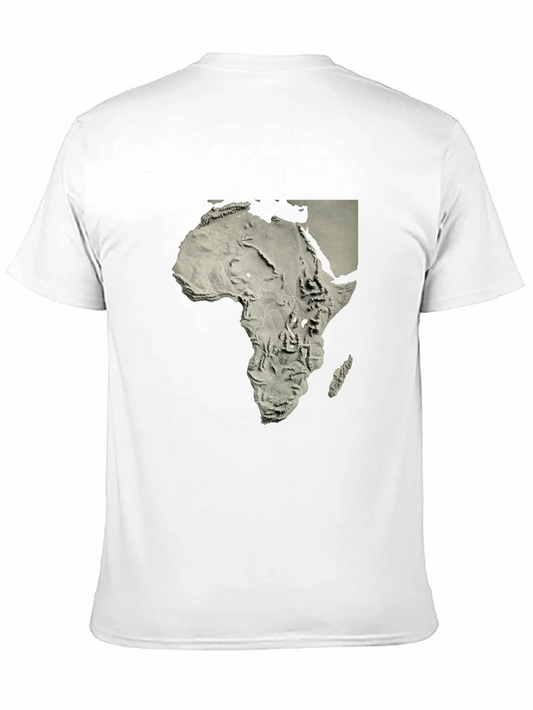 Africa Topographic Map T-Shirt - Unique Continent Design