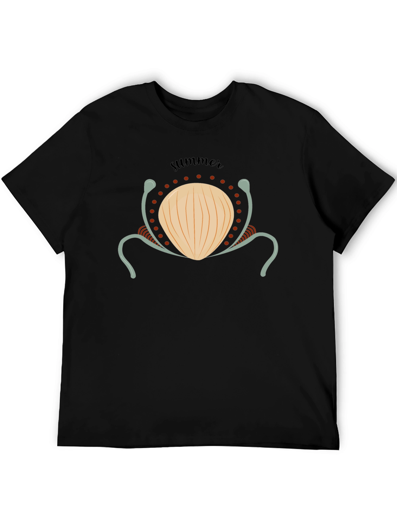 Summer Shell Graphic Tee - Black