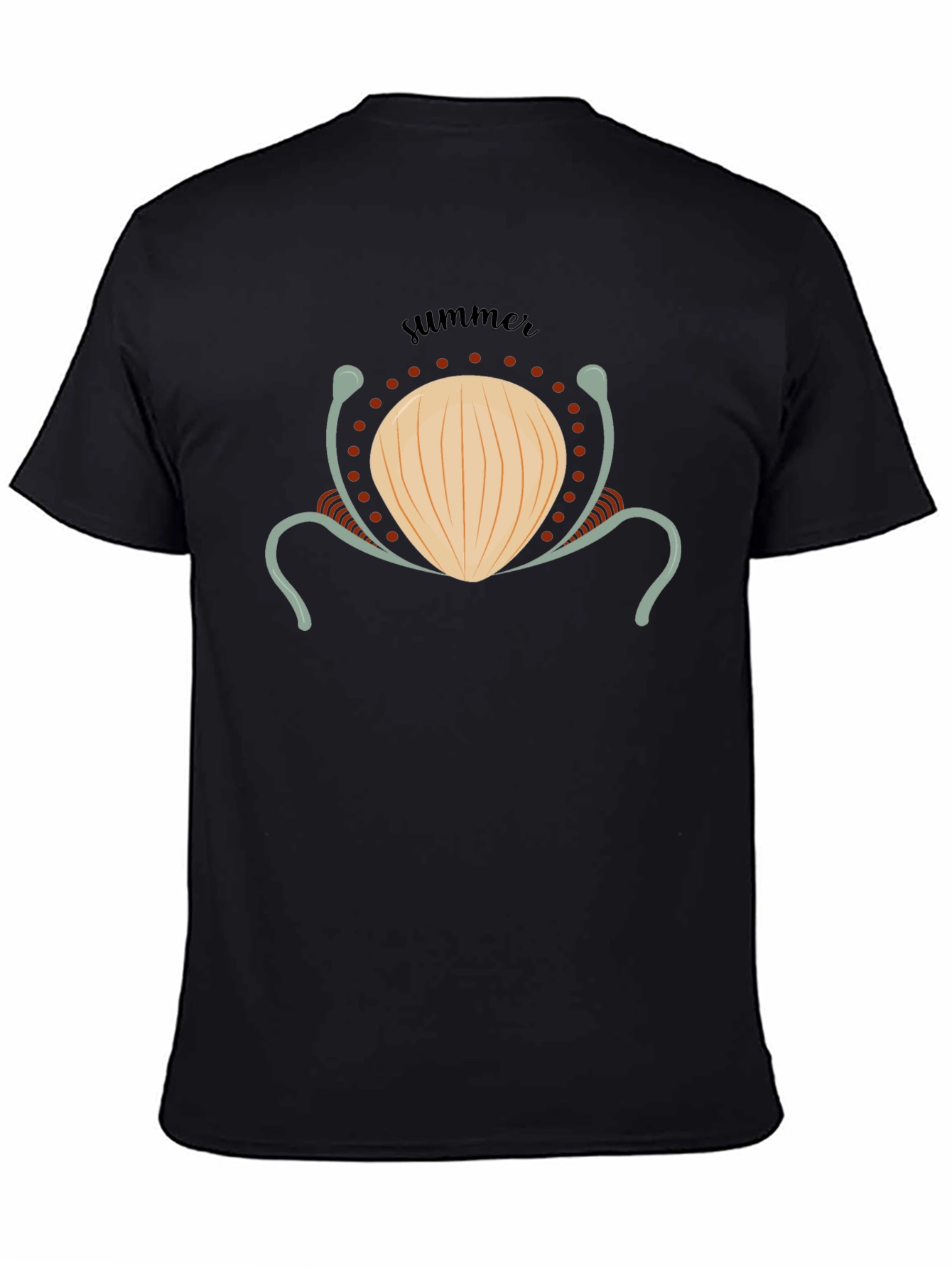 Summer Shell Graphic Tee - Black