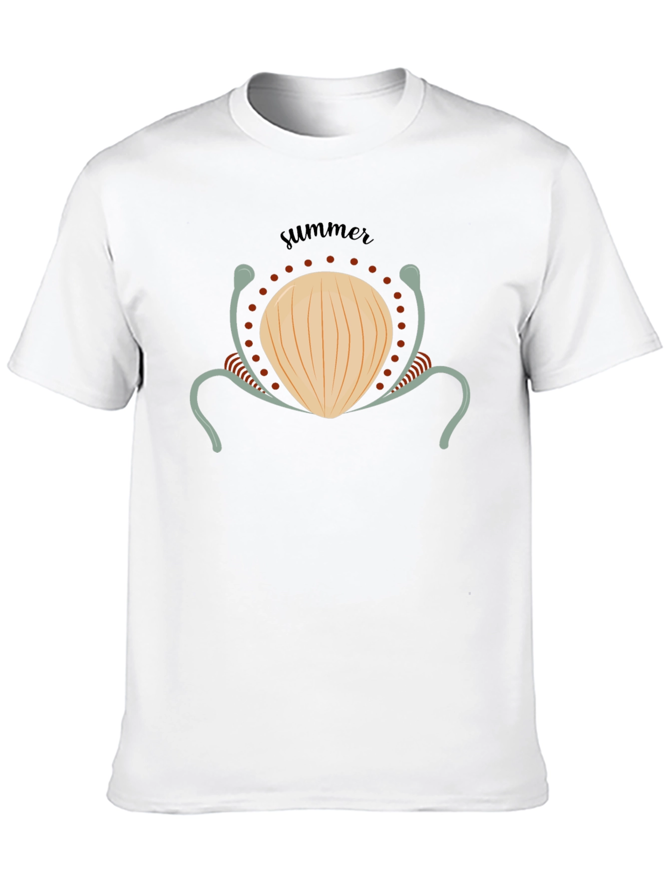 Summer Shell Graphic Tee - Black