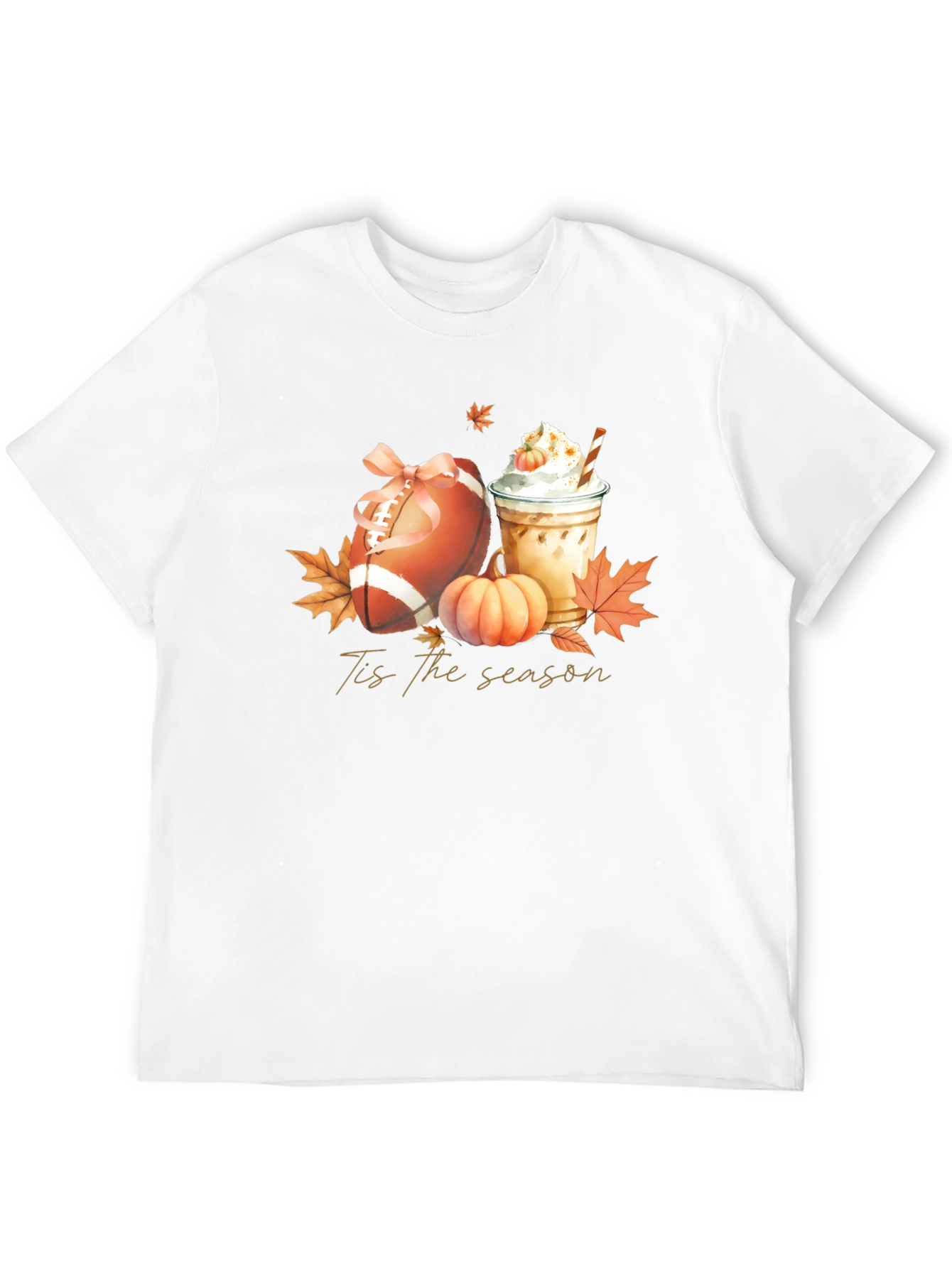 Tis The Season Football & Pumpkin Spice T-Shirt