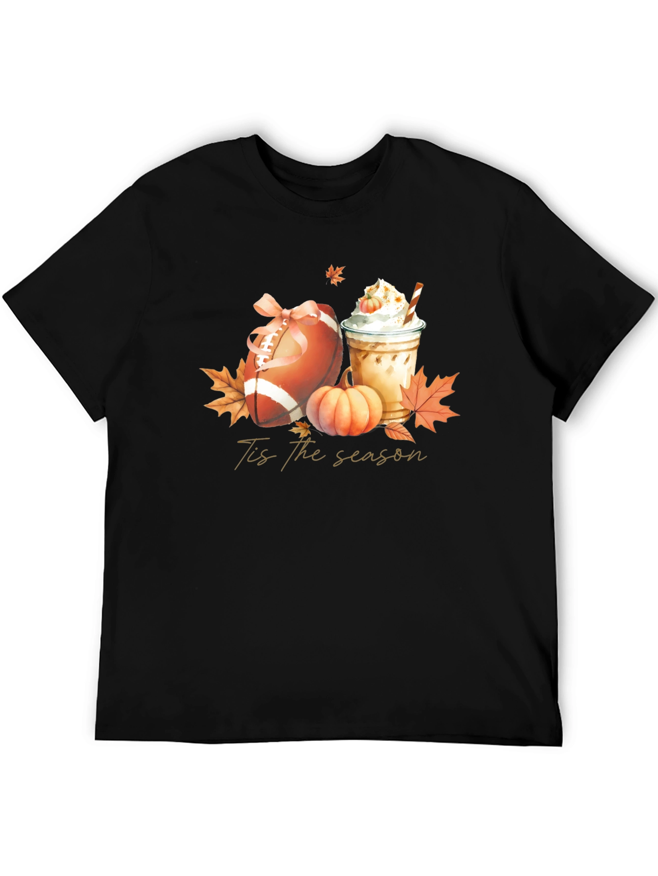 Tis The Season Football & Pumpkin Spice T-Shirt