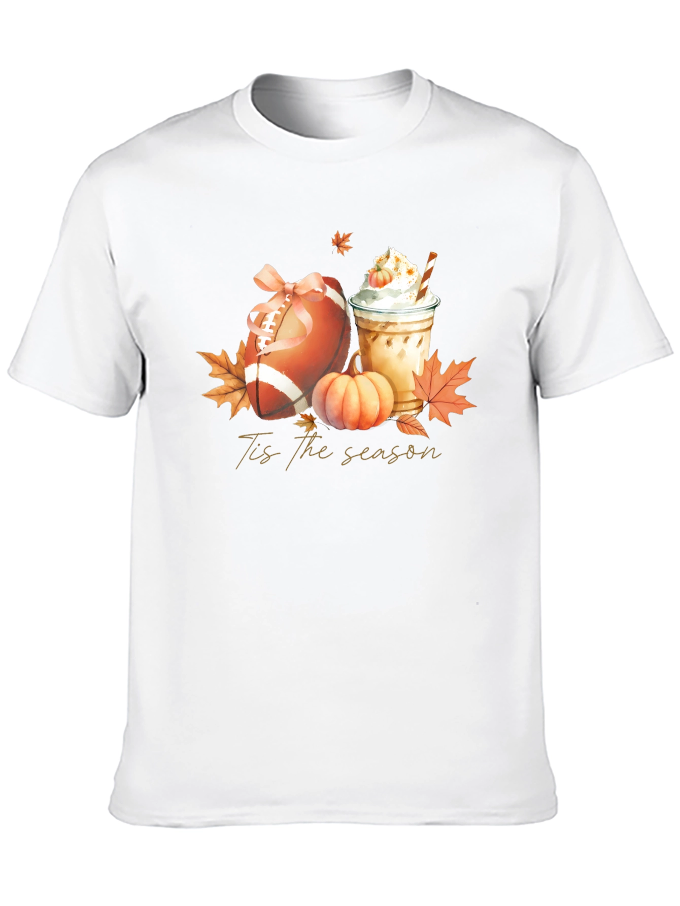 Tis The Season Football & Pumpkin Spice T-Shirt