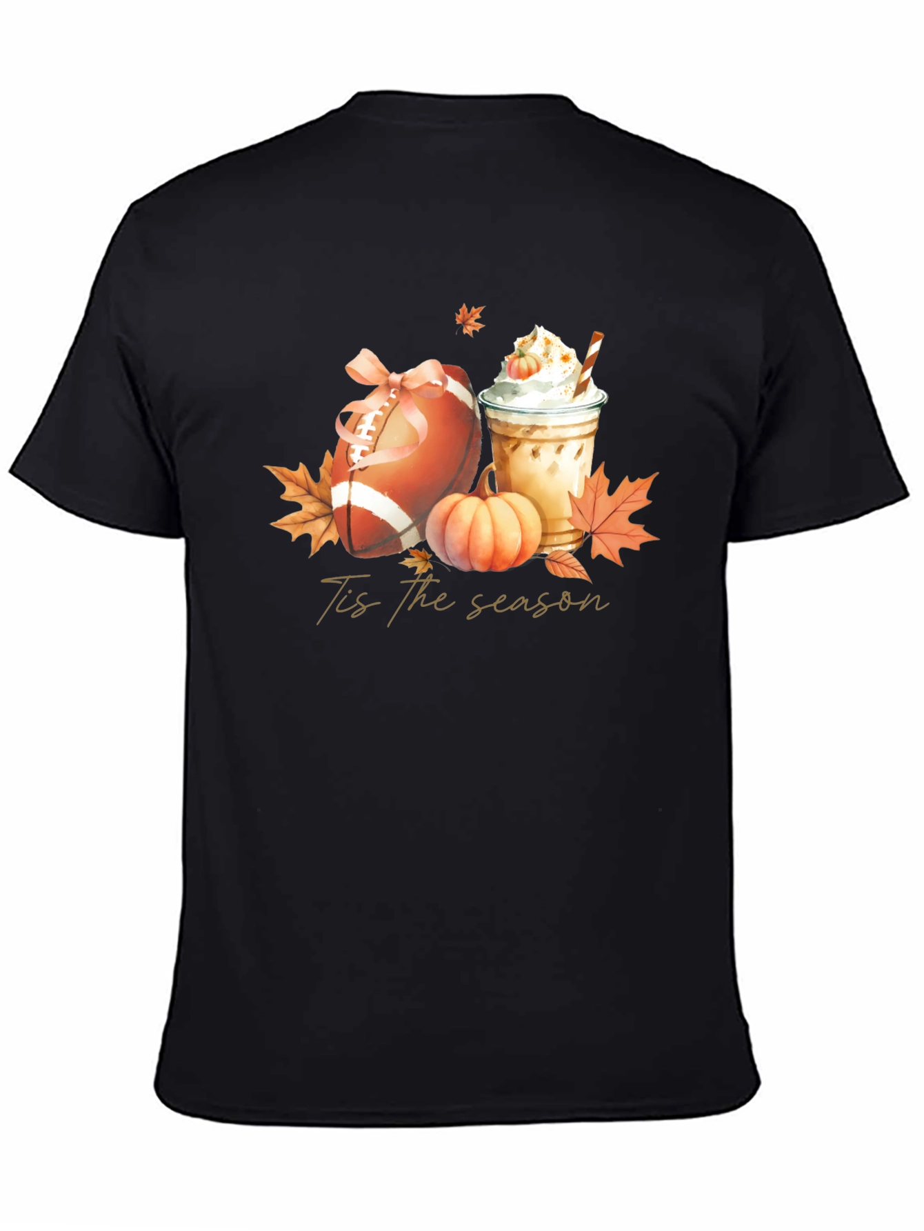 Tis The Season Football & Pumpkin Spice T-Shirt