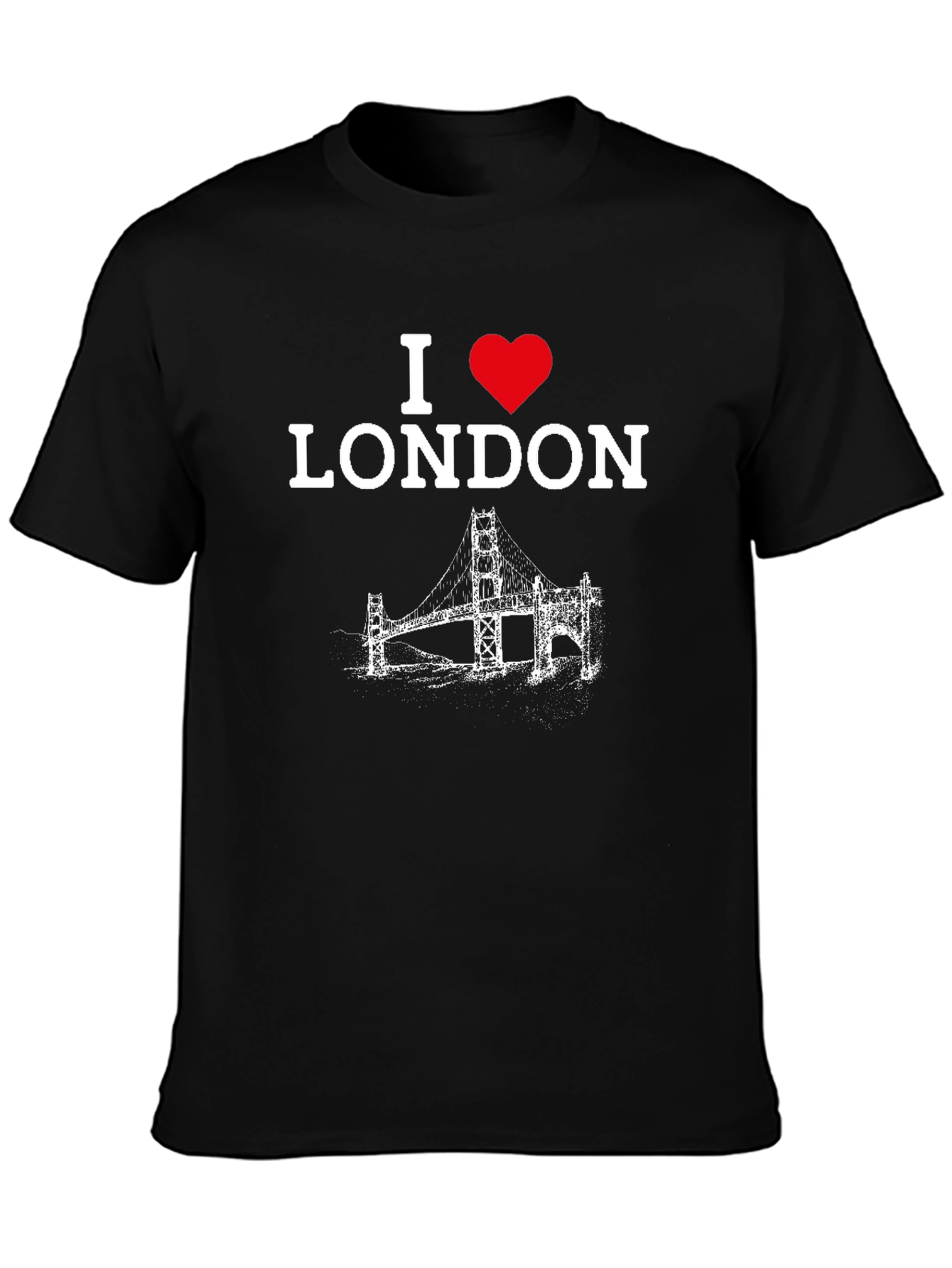 I Love London T-Shirt - Graphic Print Black Tee