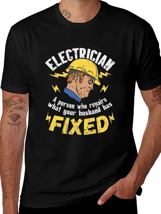 Electrician Humor Graphic T-Shirt