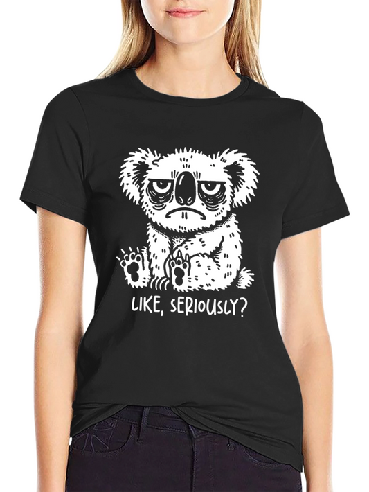 Grumpy Koala T-Shirt - Like Seriously?