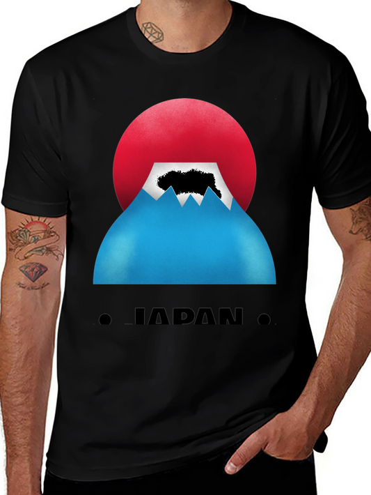 Japan Mt. Fuji Graphic Tee - Casual Cool Style