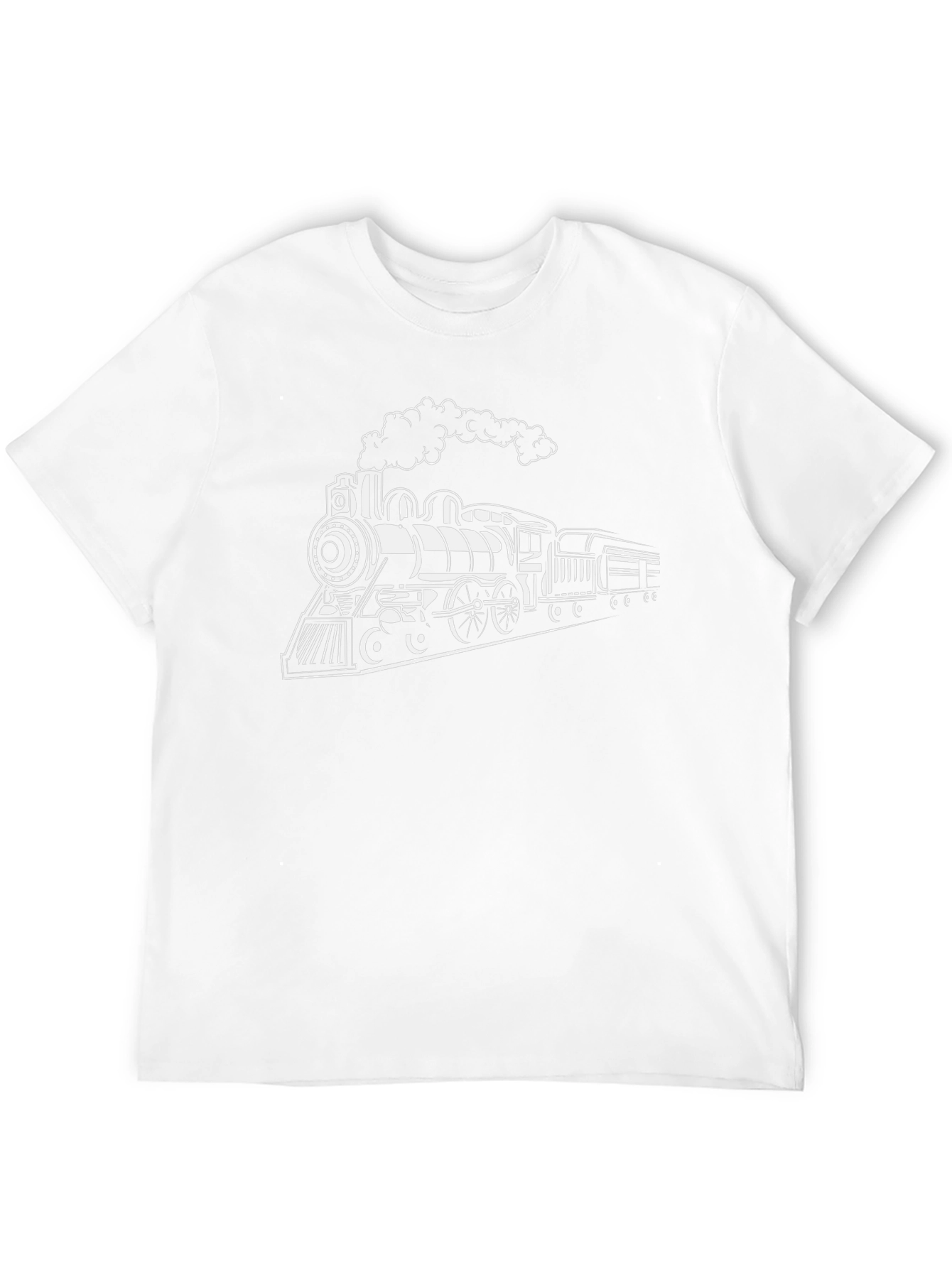 Classic Train Graphic Tee - Black Cotton