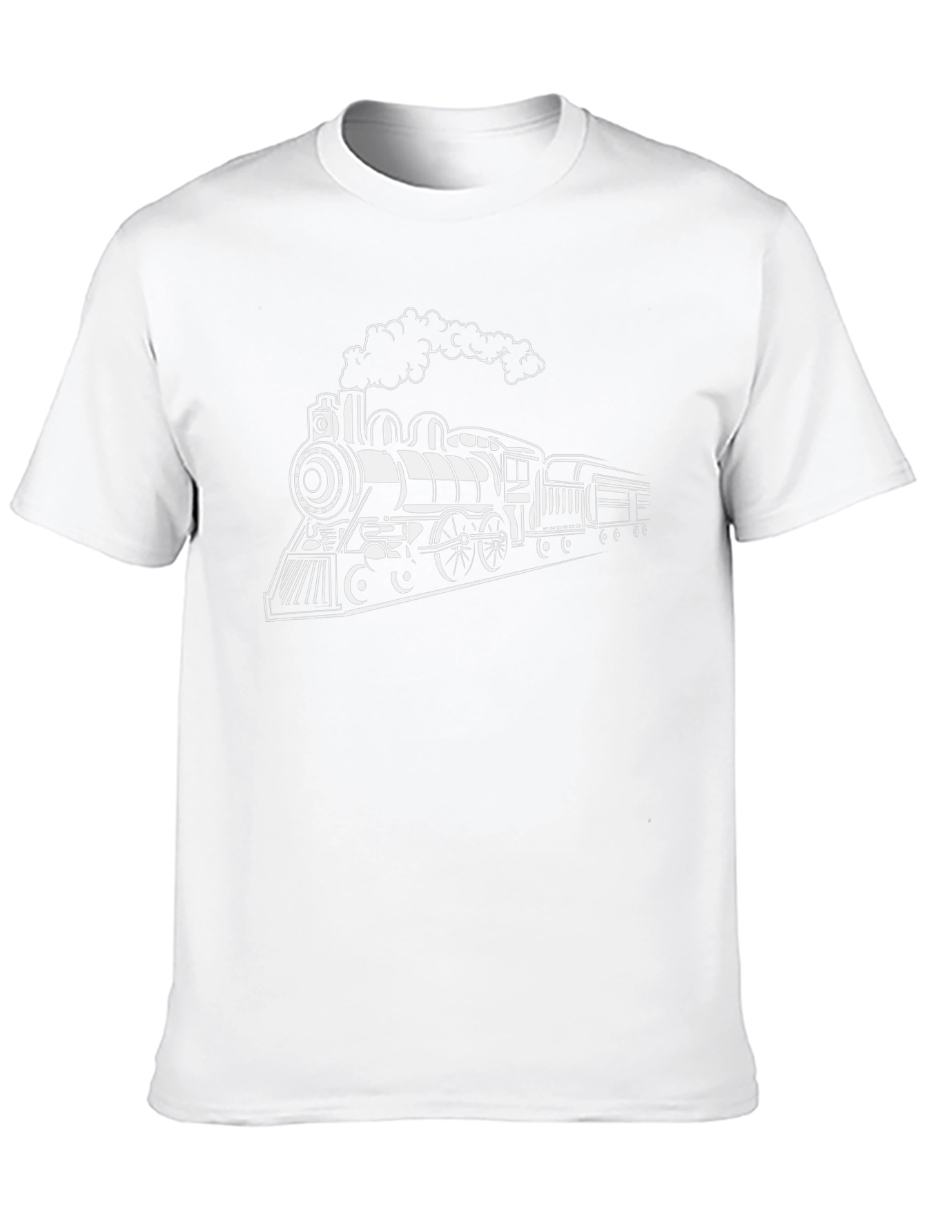 Classic Train Graphic Tee - Black Cotton