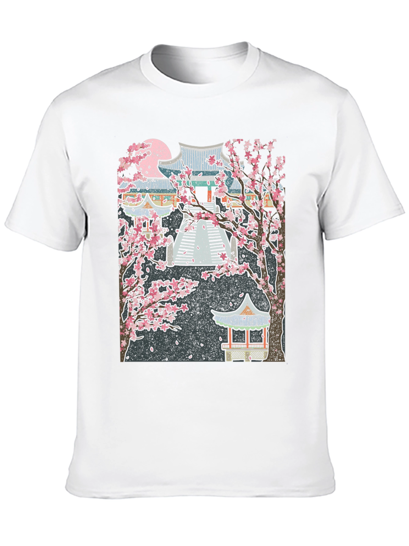 Sakura Temple Black T-Shirt