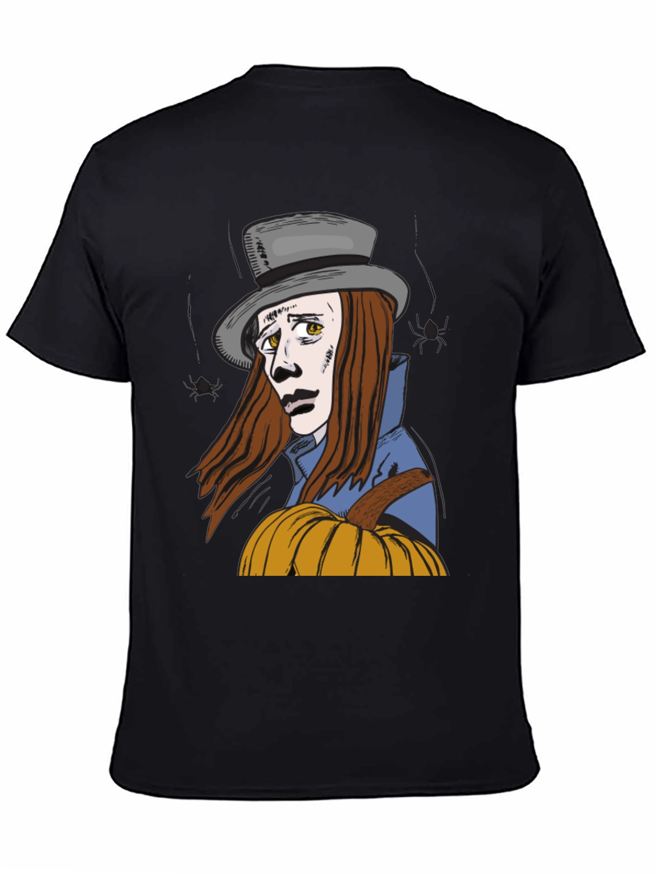 Pumpkin Man Graphic T-Shirt - Halloween Style