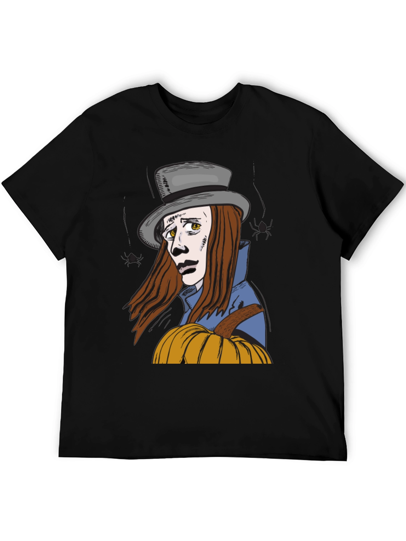 Pumpkin Man Graphic T-Shirt - Halloween Style