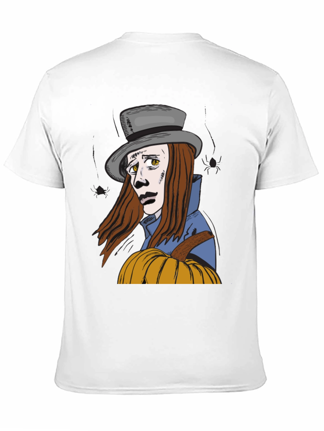 Pumpkin Man Graphic T-Shirt - Halloween Style