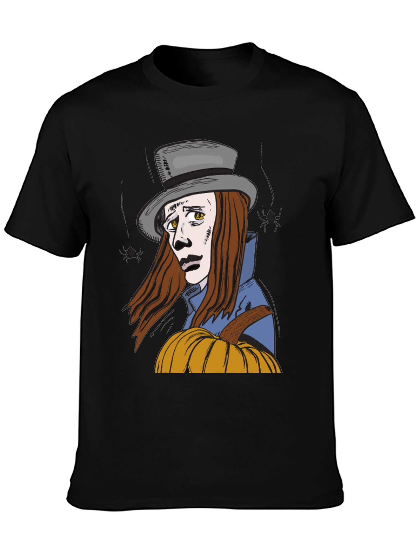 Pumpkin Man Graphic T-Shirt - Halloween Style