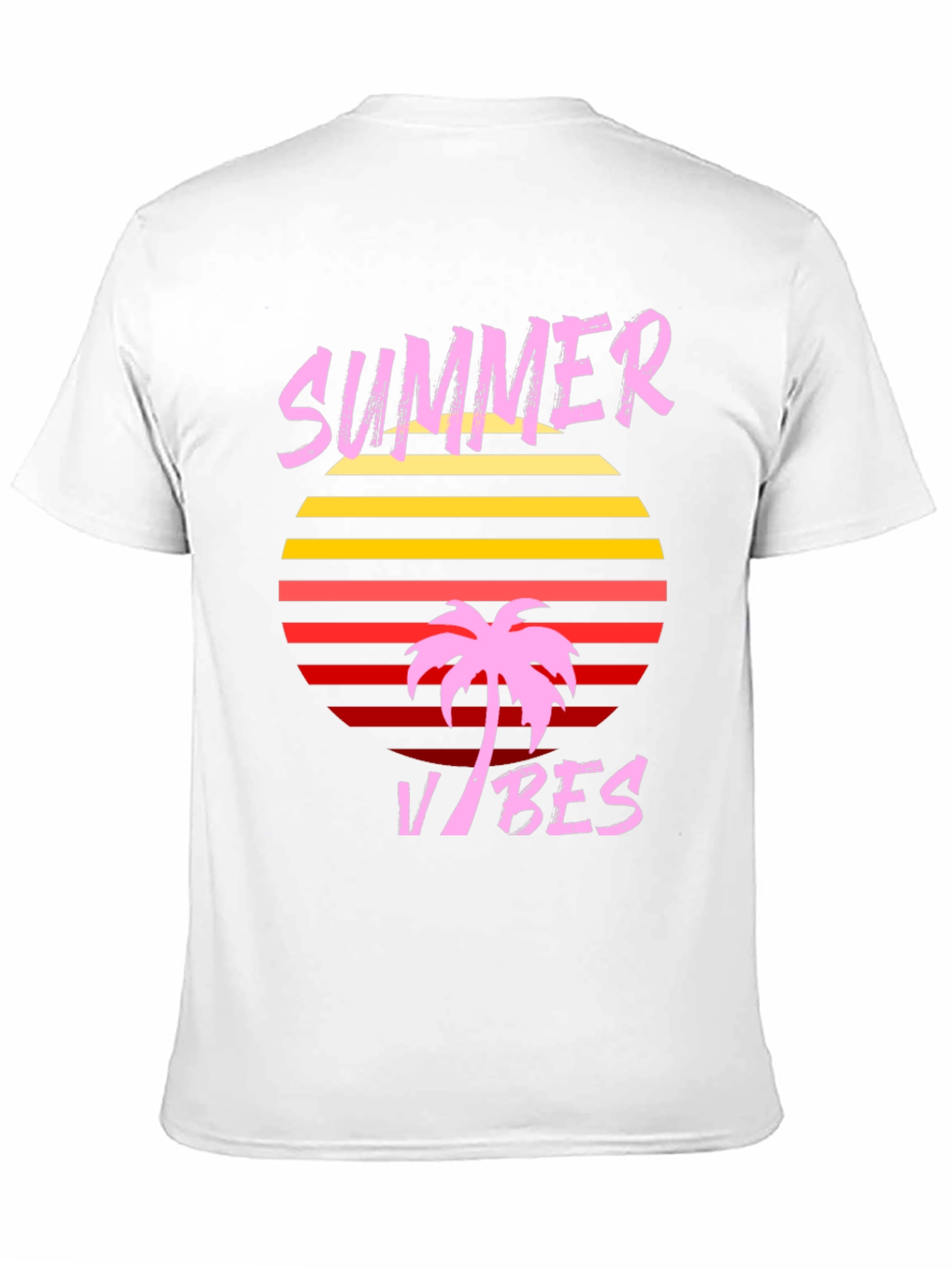 Summer Vibes Graphic T-Shirt - Retro Palm Tree Design