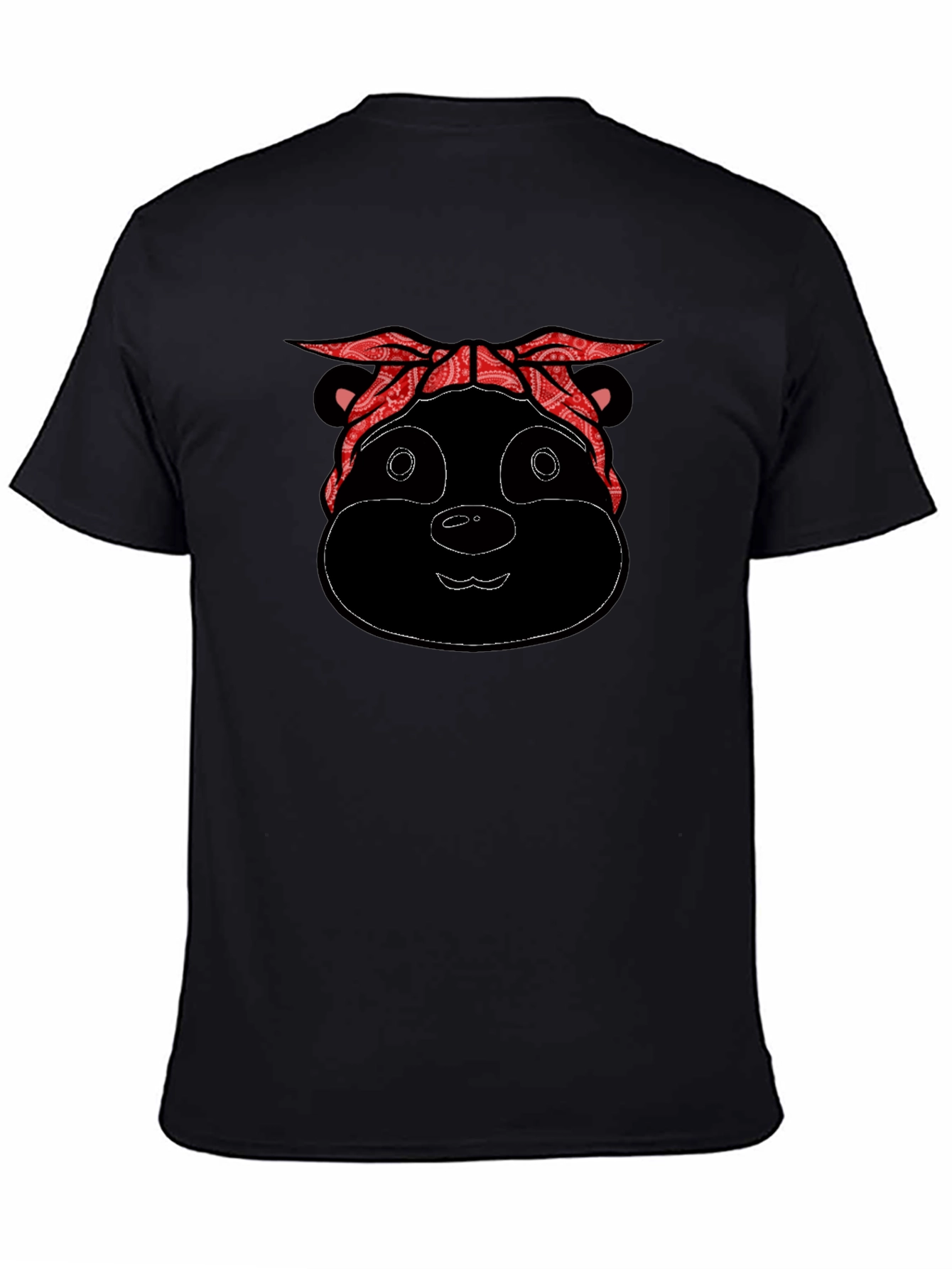 Bandana Bear Black T-Shirt