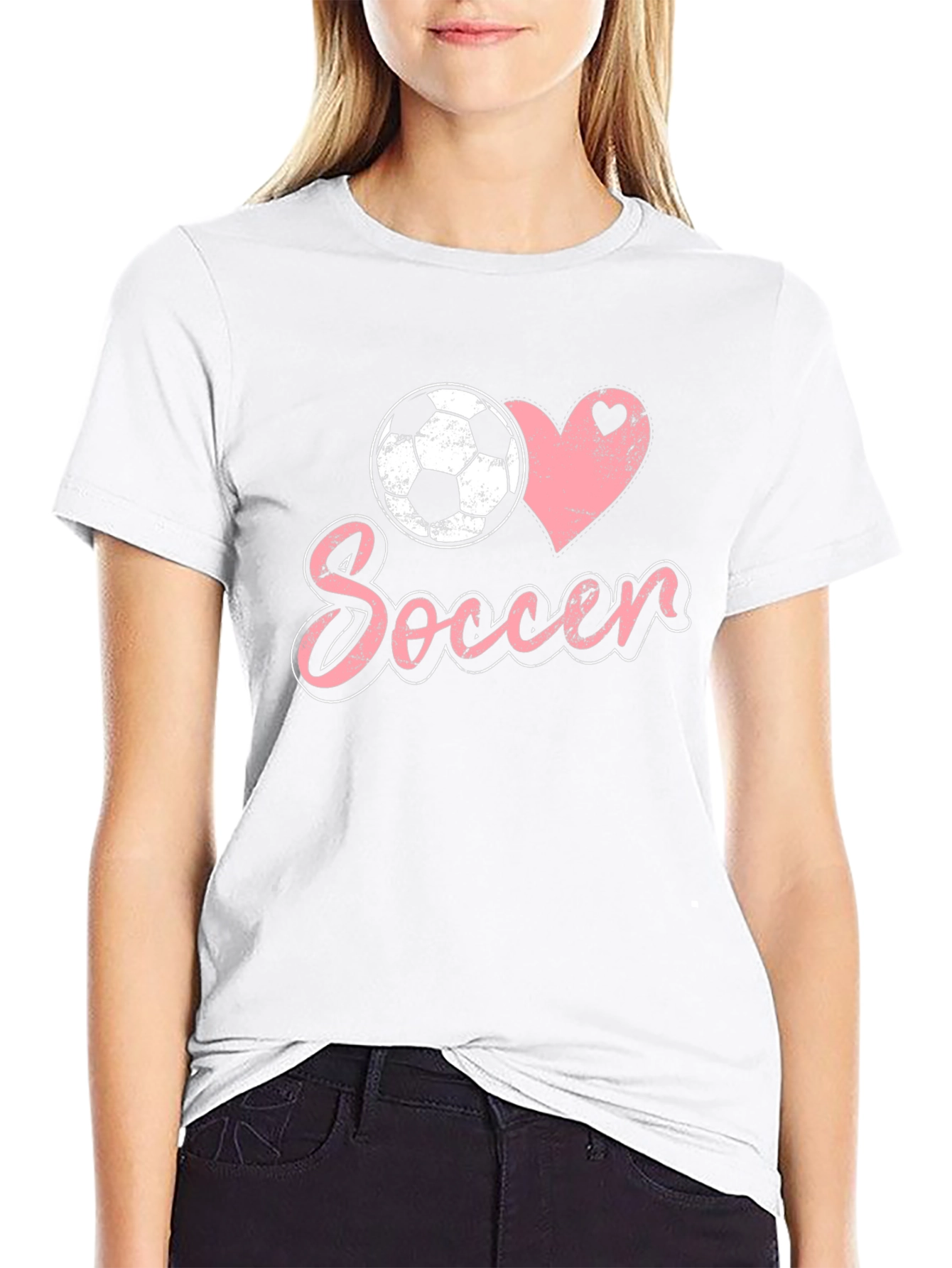 I Love Soccer Graphic T-Shirt