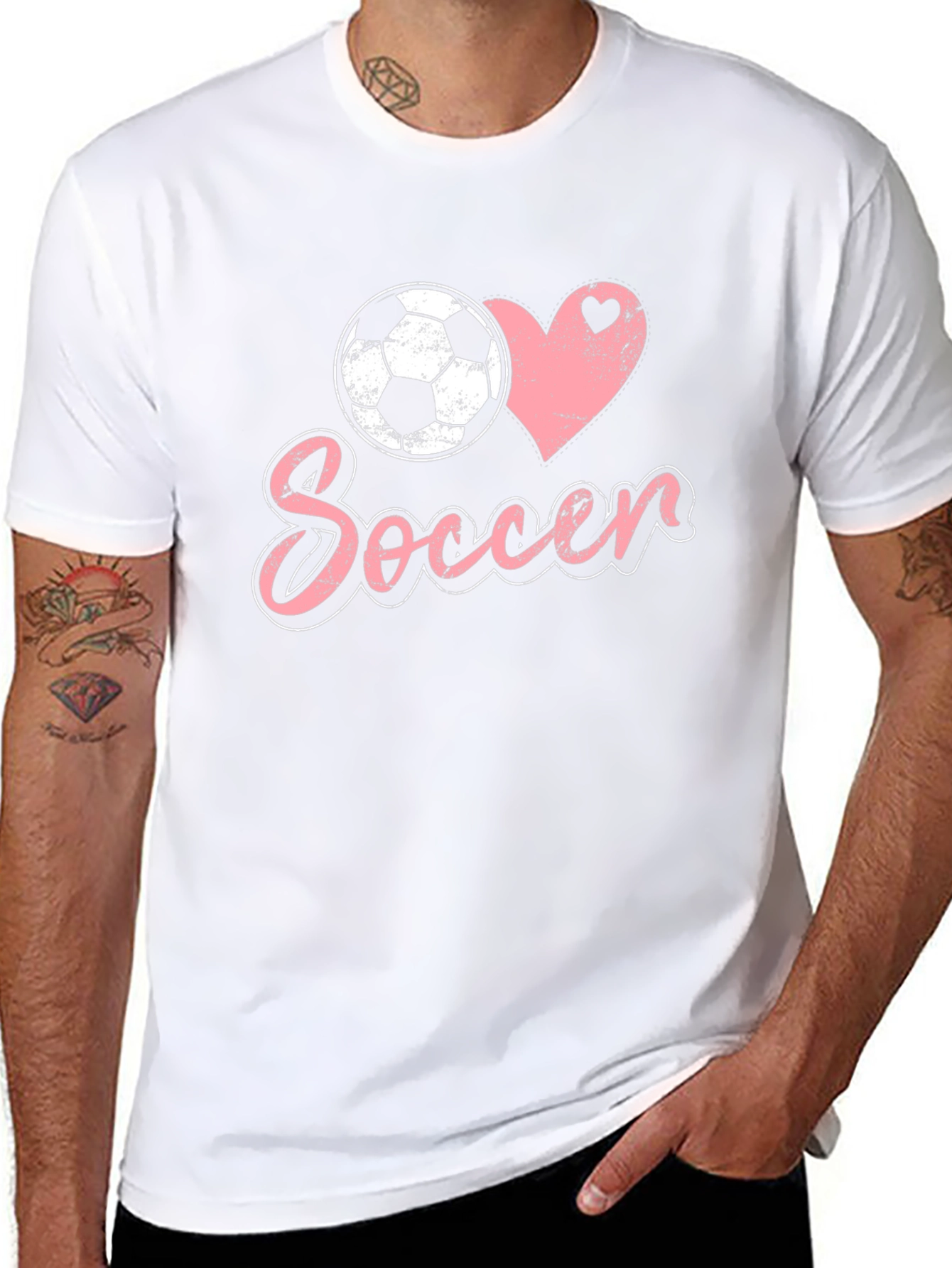 I Love Soccer Graphic T-Shirt