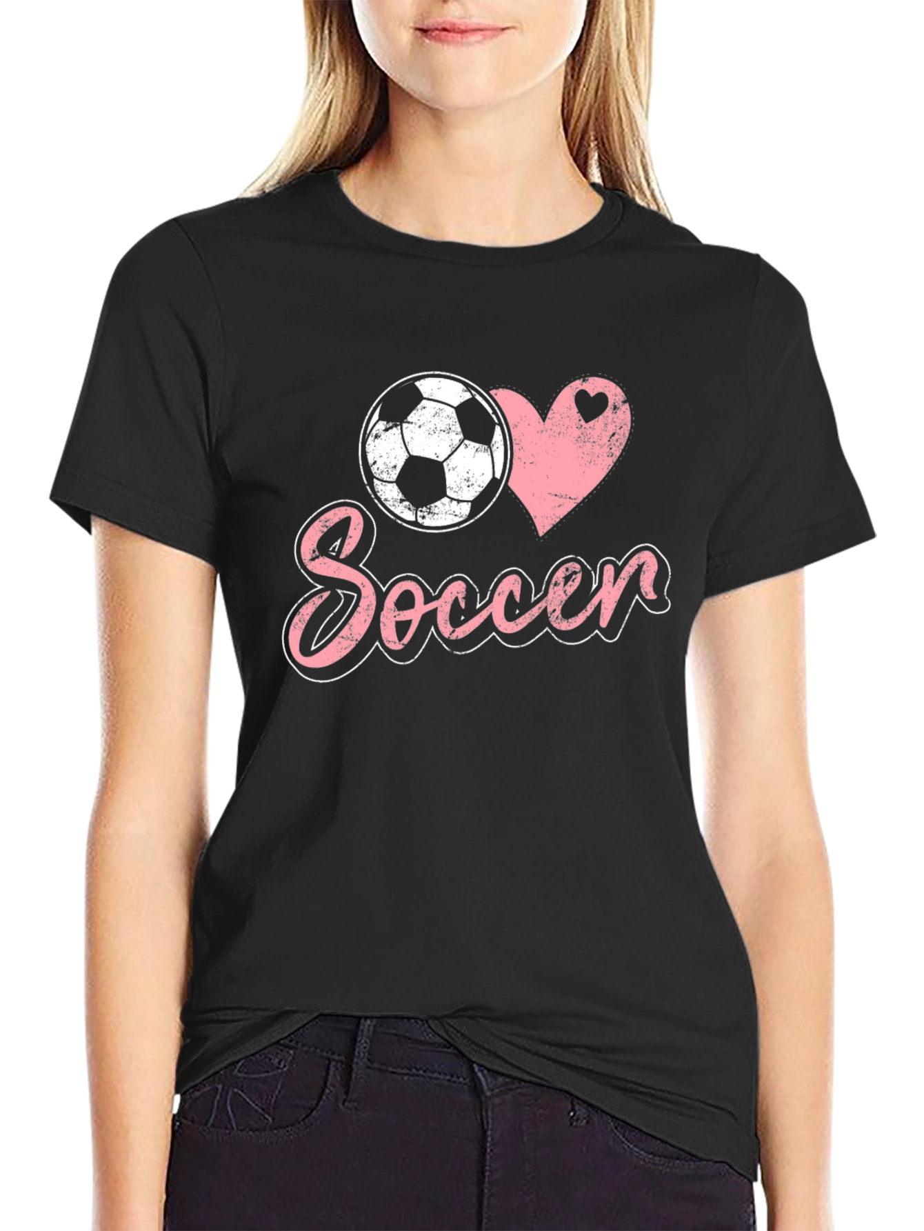 I Love Soccer Graphic T-Shirt