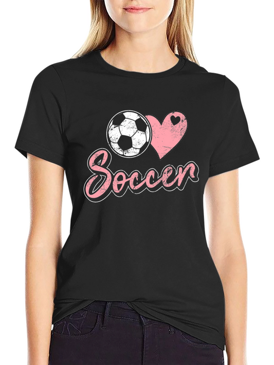 I Love Soccer Graphic T-Shirt