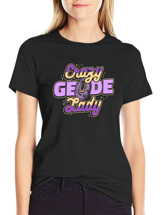 Crazy Geode Lady T-Shirt - Rockhound Tee