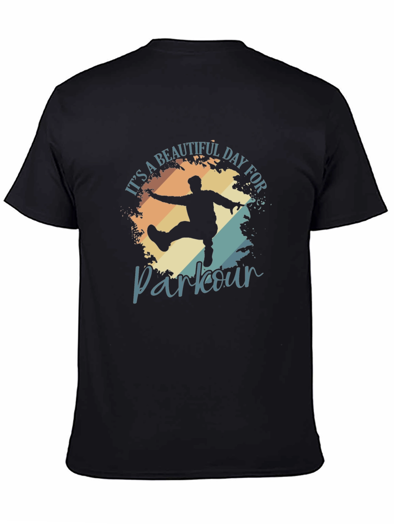 Parkour Graphic T-Shirt - Black