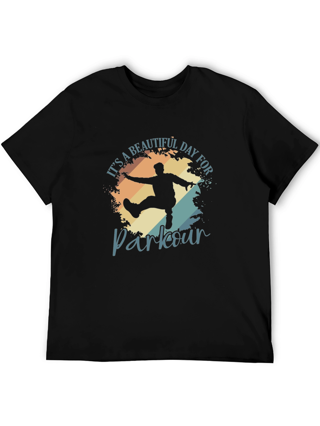 Parkour Graphic T-Shirt - Black