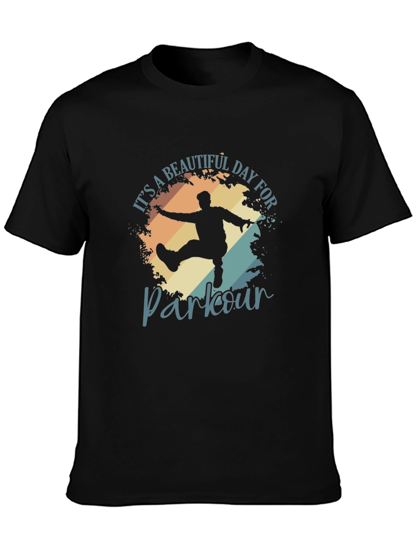 Parkour Graphic T-Shirt - Black