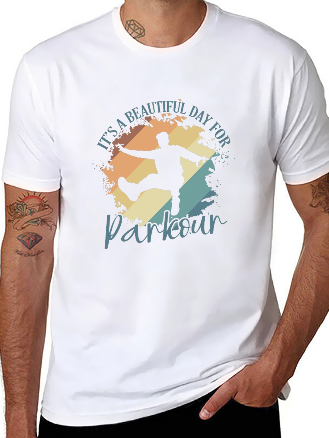 Parkour Graphic T-Shirt - Black
