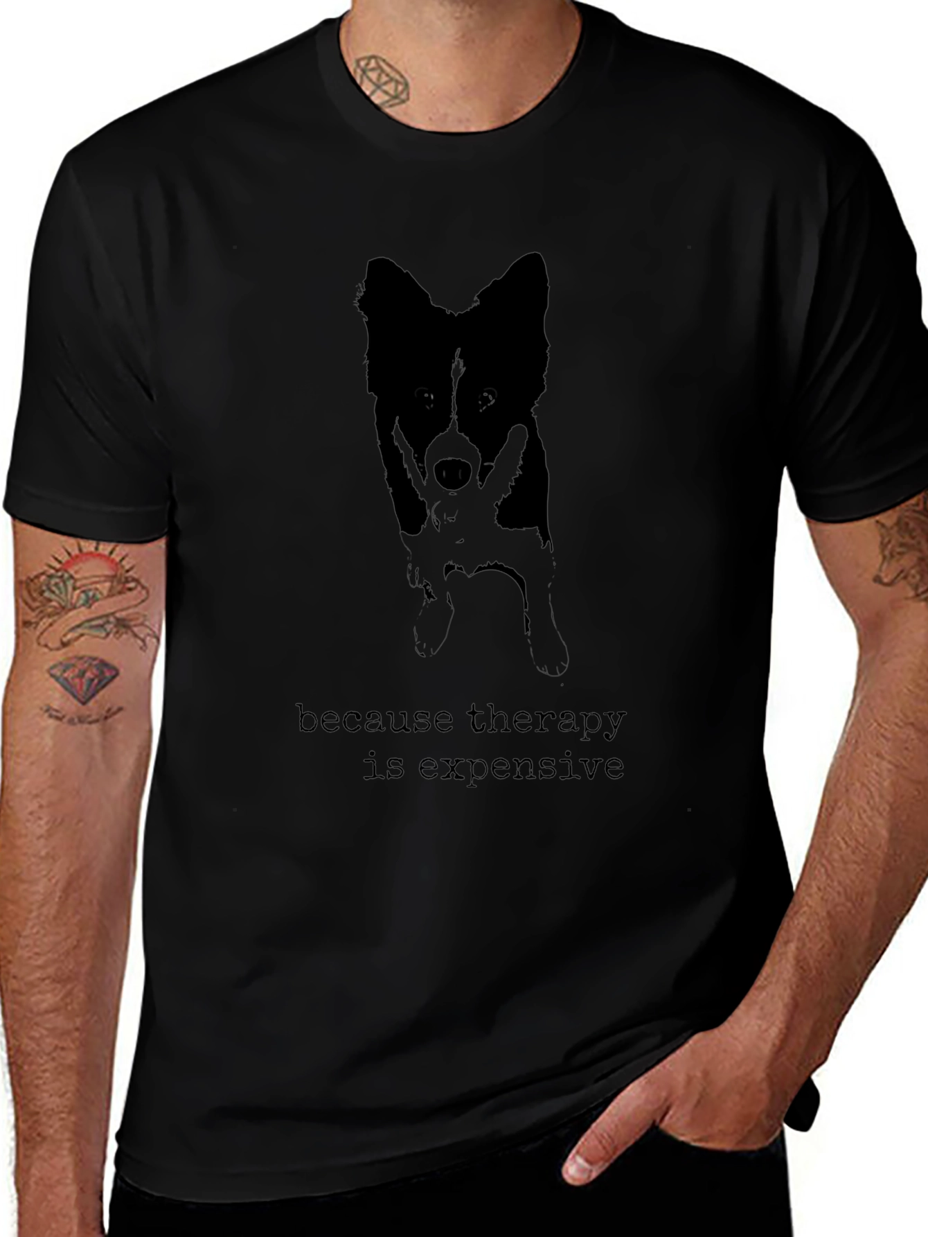 Therapy is Expensive Dog Graphic Tee