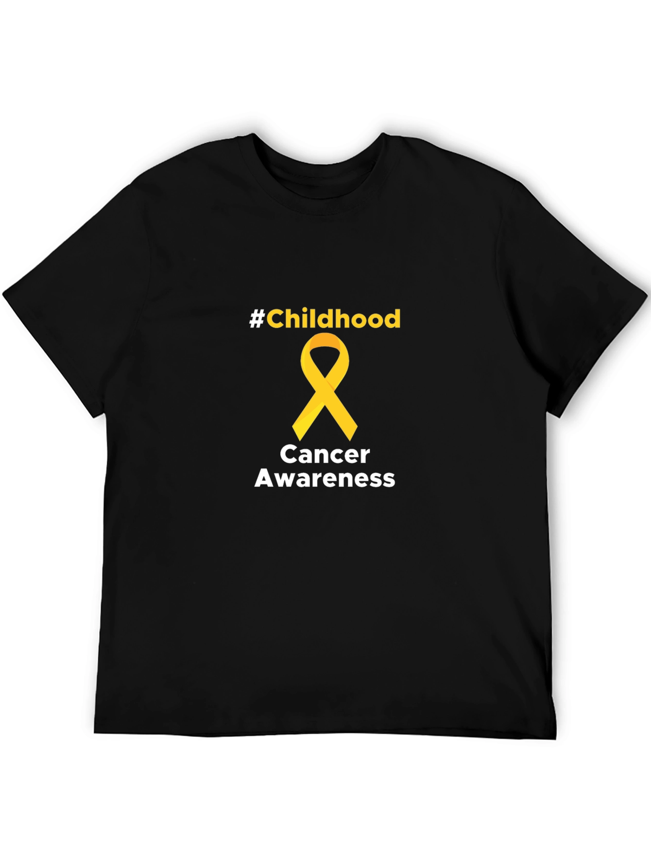 Childhood Cancer Awareness Tee - Black
