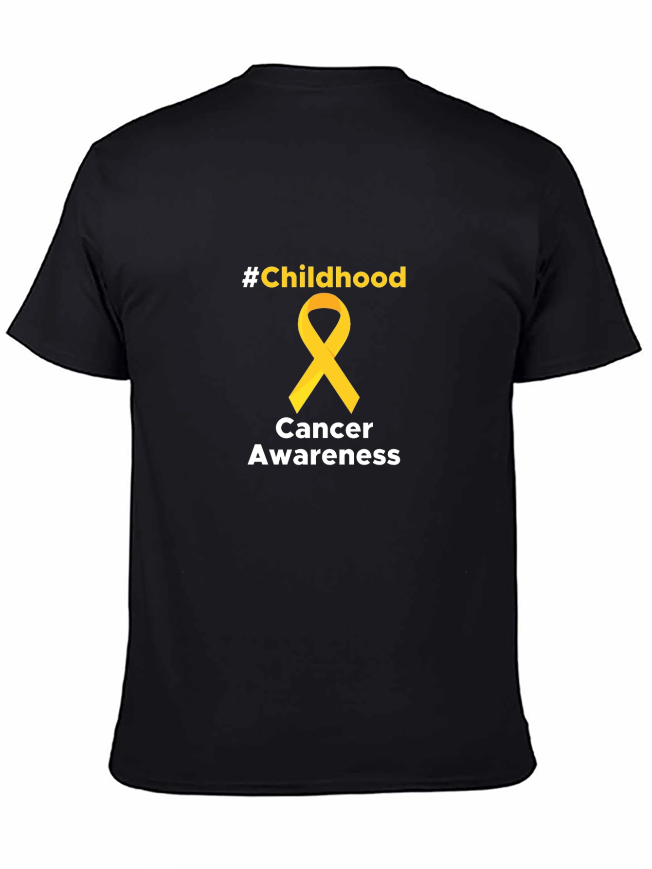 Childhood Cancer Awareness Tee - Black